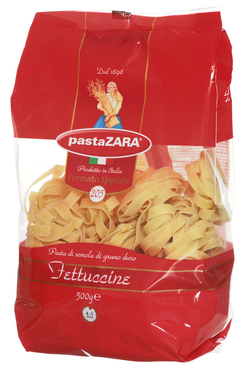 Pasta Zara Клубки широкие паппарделле макароны, 500 г8004350131058 Pasta Zara Клубки широкие паппарделле макароны, 500 г8004350131058Макаронные изделия Pasta Zara - одна из самых популярных марок итальянских макаронных изделий в России. Продукция под торговой маркой Паста Зара сочетает в себе современность технологий производства и традиционное итальянское качество. Макаронные изделия Pasta Zara представлены более чем в 80 странах мира. Макароны Pasta Zara выпускаются в Италии с 1898 года семьёй Браганьоло уже в течение четырёх поколений. Компания Pasta Zara - это семейный бизнес, который вкладывает более, чем вековой опыт работы с макаронными изделиями в создание и продвижение своего продукта, тщательно отслеживая сохранение традиций. Макаронные изделия Pasta Zara Клубки изготовляются только из высококачественной муки твердых сортов пшеницы. По вкусу макароны максимально приближены к тем, что когда-то готовили дома, раскатывая скалкой.