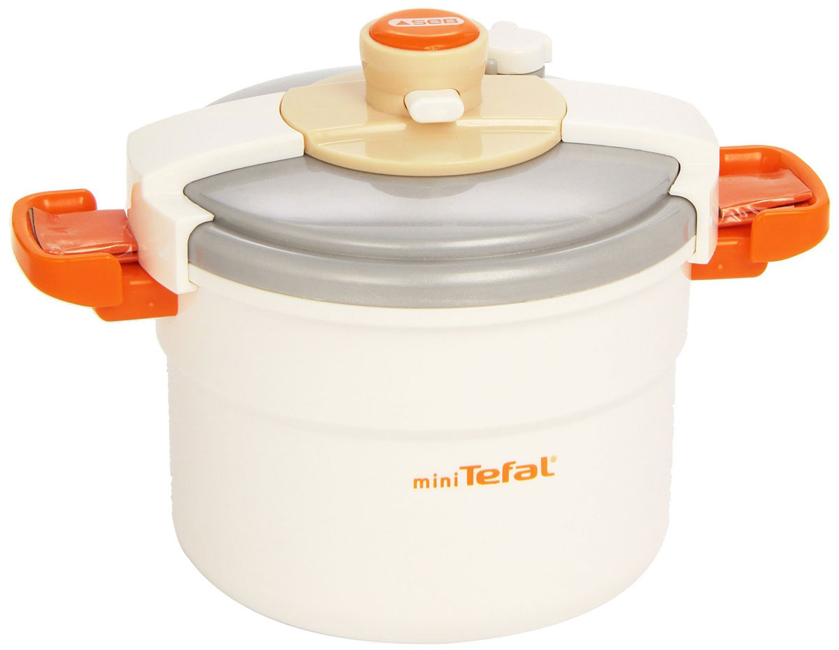 Smoby Скороварка Tefal24549 Smoby Скороварка Tefal24549Скороварка Tefal, изготовленная из пластика представляет собой уменьшенную копию настоящей скороварки. Игрушечная скороварка Tefal будет отличным дополнением к кухне маленькой хозяйки. Также она позволит разнообразить процесс приготовления пищи. В скороварку можно положить игрушечные овощи и продукты. А чтобы при варке крышка не открывалась, для этого имеется специальная функция: при нажатии на кнопку блокируется крышка скороварки. На крышке имеется специальный рычажок, который поворачивается с легким звуком треска. Порадуйте свою малышку таким замечательным подарком.