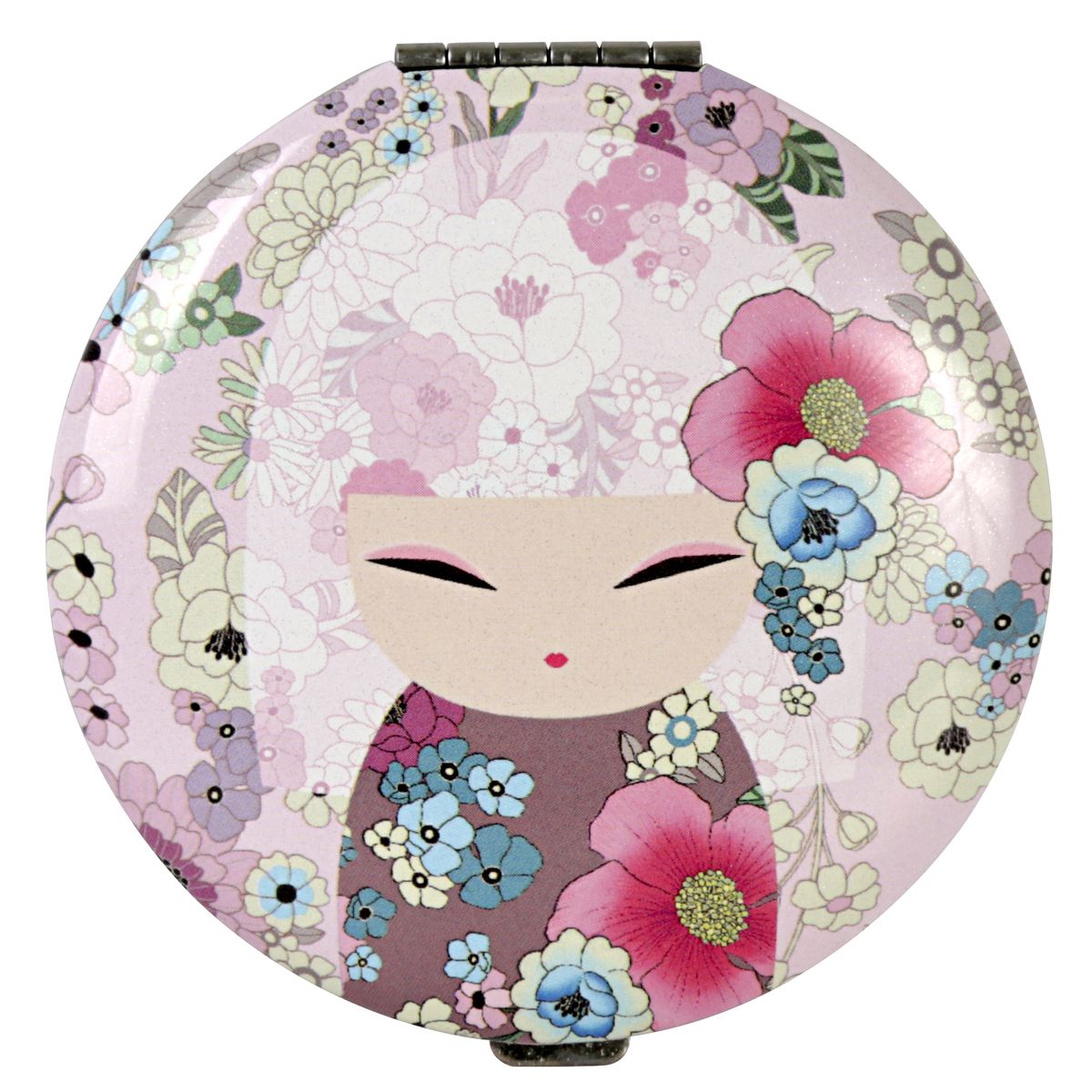 Зеркало карманное Kimmidoll Аина (Нежность). KF1084KF1084 Зеркало карманное Kimmidoll Аина (Нежность). KF1084KF1084Изящное зеркало Kimmidoll Аина (Нежность) выполнено в круглом металлическом корпусе и декорировано изображением японской куколки. Внутри корпуса расположено два зеркальца - обычное и увеличивающее. Такое зеркало станет отличным подарком представительнице прекрасного пола, ведь даже самая маленькая дамская сумочка обязательно вместит в себя миниатюрное зеркальце - атрибут каждой модницы. Я талисман нежности! Мой дух любящий и заботливый. Легкость ваших рук и чуткость вашего сердца раскрывают истинную доброту моего духа. Позвольте вашим близким с блаженством почувствовать вашу любовь и заботу, которые вы им искренне дарите.