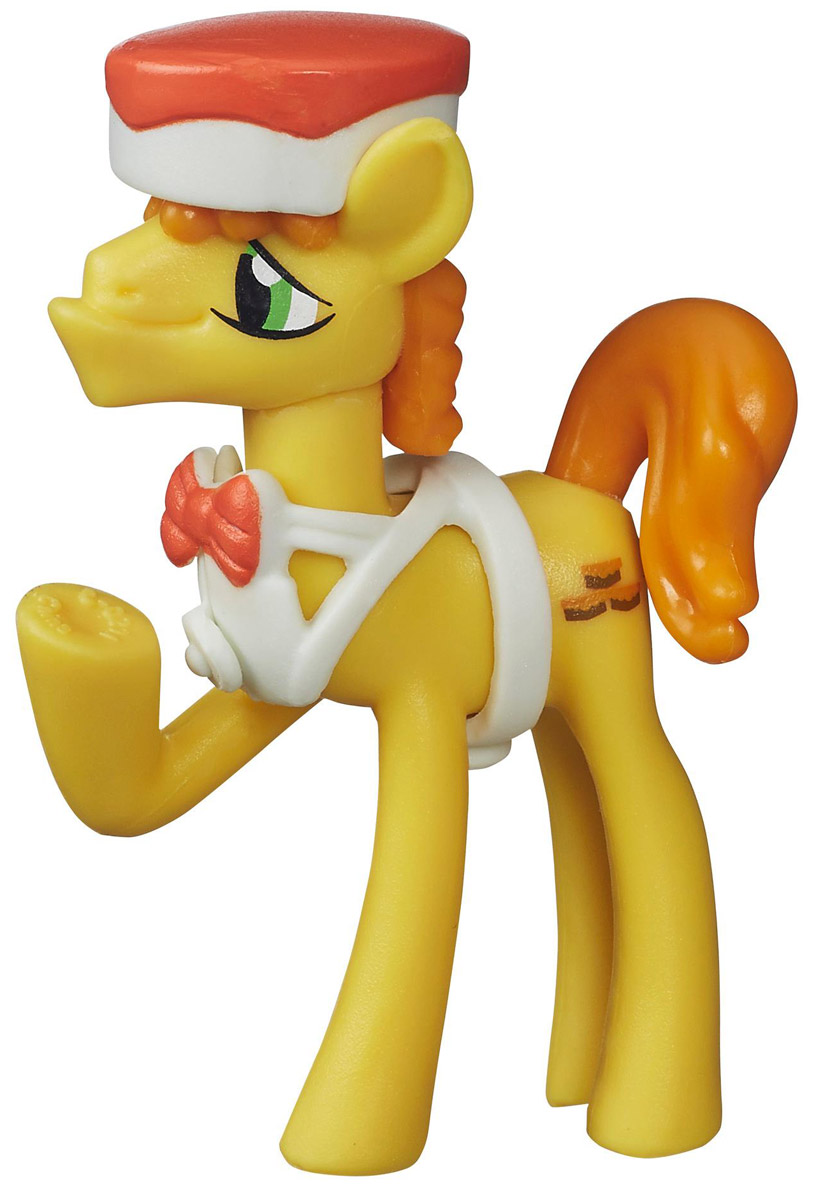 My Little Pony Фигурка Mr Carrot CakeB3595_B5387 My Little Pony Фигурка Mr Carrot CakeB3595_B5387Фигурка My Little Pony Mr. Carrot Cake непременно понравится вашей малышке. Она выполнена из безопасного пластика в виде симпатичного пони, одного из главных героев мультсериала My Little Pony. Мистер Carrot Cake одет в белую жилетку и бело-оранжевую шляпу. Он готов к совместным приключениям! Все элементы наряда съемные. Игры с My Little Pony способствуют развитию у ребенка фантазии и любознательности, помогут овладеть навыками общения, воспитают чувство ответственности и заботы. Благодаря маленькому размеру фигурки ребенок сможет взять ее с собой на прогулку или в гости. Порадуйте свою малышку таким замечательным подарком!