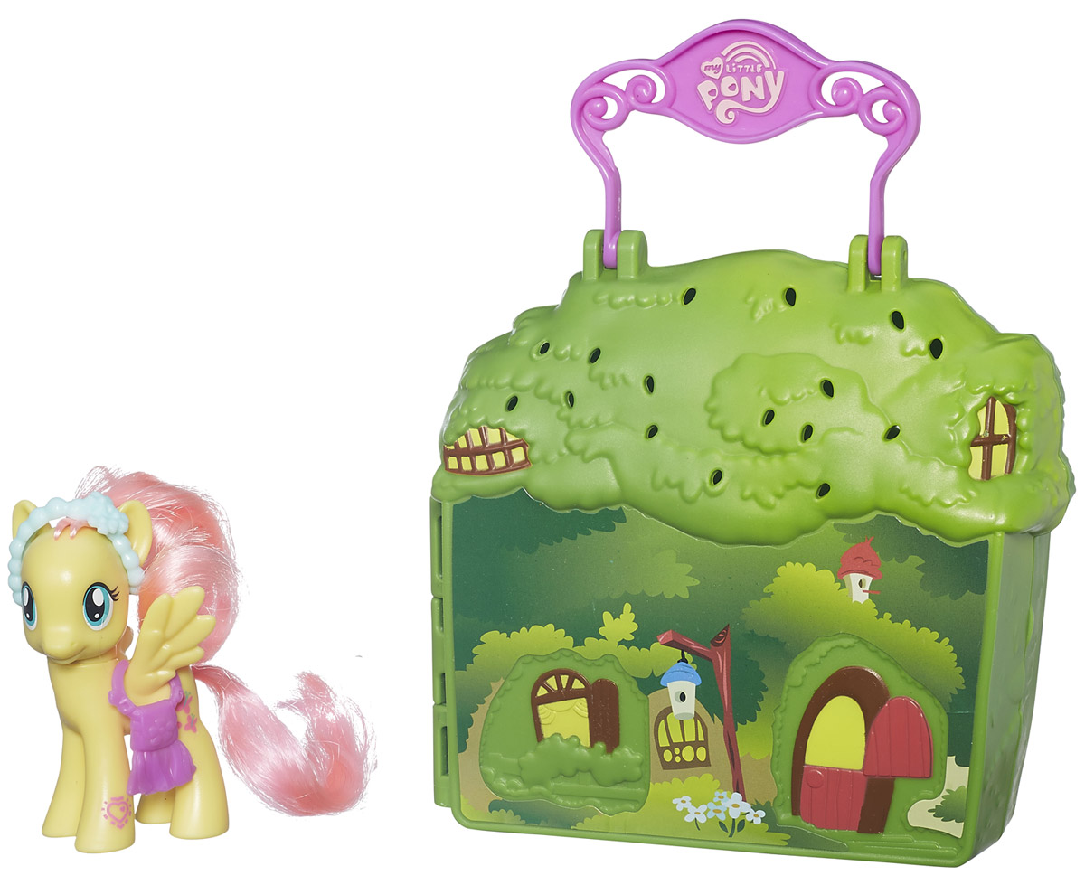 My Little Pony Набор фигурок Магазин одеждыB3604_В5391 My Little Pony Набор фигурок Магазин одеждыB3604_В5391Набор фигурок My Little Pony Магазин одежды станет отличным подарком для вашей малышки! Набор включает в себя фигурку пони Fluttershy, магазин одежды в виде раскладывающегося чемоданчика с ручкой, горшок с цветком, лейку, две бабочки, а также два наряда для пони. Сама фигурка держит элегантную сумочку, а ее голова украшена изящным ободком. Мягкую гриву Fluttershy можно расчесывать и создавать разнообразные прически. На ножке фигурки есть специальный символ, который позволит разблокировать игру для смартфона (скачивается отдельно). Малышка будет часами играть с этим набором, придумывая разные истории.