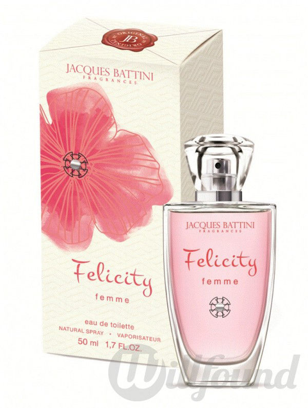 Jacgues Battini Cosmetics Парфюмерная вода для женщин Felicity, 100 мл5902020047957 Jacgues Battini Cosmetics Парфюмерная вода для женщин Felicity, 100 мл5902020047957это аромат для женщин, принадлежит к группе ароматов шипровые цветочные. Felicity выпущен в 2012. Верхние ноты: Бергамот, Лимон и Мандарин; ноты сердца: Роза, Пион и Мускатный орех; ноты базы: Сандал, Ваниль и Мускус. Felicity Jacques Battini - это аромат для женщин, принадлежит к группе ароматов шипровые цветочные. Felicity выпущен в 2012. Верхние ноты: Бергамот, Лимон и Мандарин; ноты сердца: Роза, Пион и Мускатный орех; ноты базы: Сандал, Ваниль и Мускус.