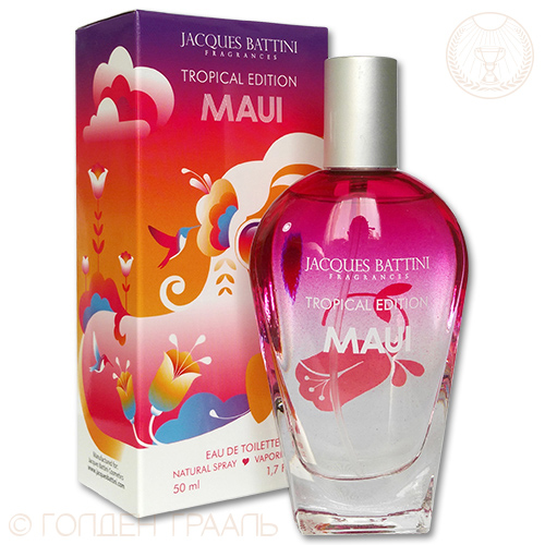 Jacgues Battini Cosmetics Туалетная вода для для женщин Maui, 50 мл5902020048091 Jacgues Battini Cosmetics Туалетная вода для для женщин Maui, 50 мл5902020048091это аромат для женщин, принадлежит к группе ароматов цветочные. Maui выпущен в 2012. Композиция аромата включает ноты: Роза и Экзотические цветы. Maui Jacques Battini - это аромат для женщин, принадлежит к группе ароматов цветочные. Maui выпущен в 2012. Композиция аромата включает ноты: Роза и Экзотические цветы.
