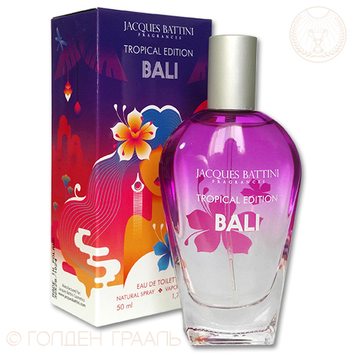 Jacgues Battini Cosmetics Туалетная вода для для женщин Bali, 50 мл5902020048107 Jacgues Battini Cosmetics Туалетная вода для для женщин Bali, 50 мл5902020048107это аромат для женщин, принадлежит к группе ароматов цветочные древесно-мускусные. Bali выпущен в 2012. Верхние ноты: Ананас и Лимон; ноты сердца: Магнолия и Фиалка; ноты базы: Сандал и Мускус. Bali Jacques Battini - это аромат для женщин, принадлежит к группе ароматов цветочные древесно-мускусные. Bali выпущен в 2012. Верхние ноты: Ананас и Лимон; ноты сердца: Магнолия и Фиалка; ноты базы: Сандал и Мускус.