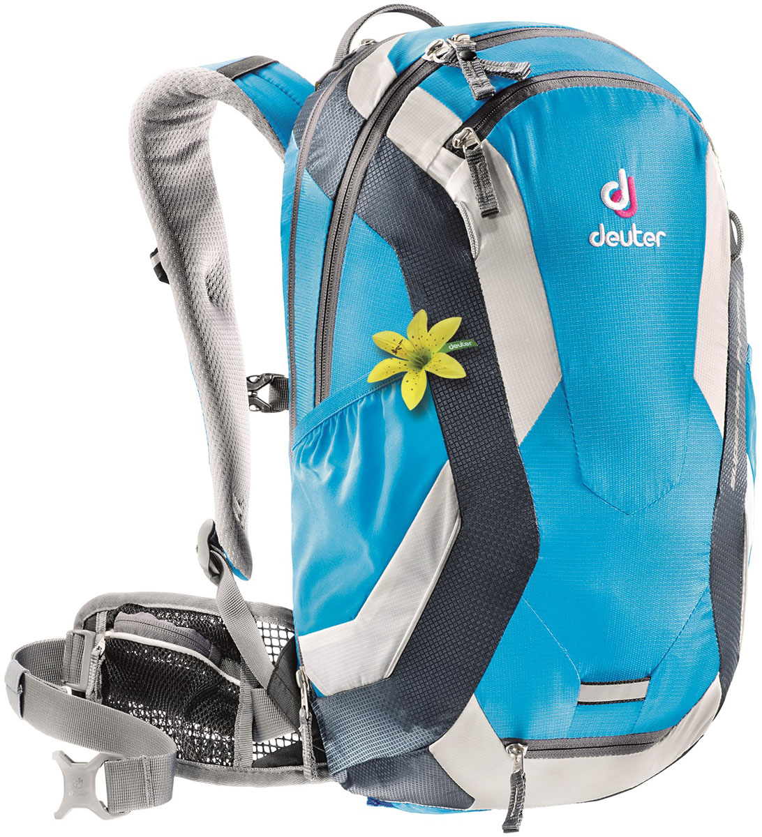 Рюкзак Deuter 2015 Bike Superbike 14 EXP SL, цвет: голубой, 14л32104_3312 Рюкзак Deuter 2015 Bike Superbike 14 EXP SL, цвет: голубой, 14л32104_3312Праправнук исходного велосипедного рюкзака, Deuter Superbike теперь выглядит моложе, чем когда либо раньше! Можно выбрать вариант с необычной цветовой гаммой, бросающийся в глаза, или более сдержанный вариант. В любом случае хорошо видны неоновый желтый чехол от дождя и отражающие элементы для повышения дорожной безопасности. Верхний клапан снабжен петлей для фонаря и теперь сделан съемным. Съемный защитный жилет с воротником и молнией остается очень полезным элементом. Вариант SL разработан специально для женщин. Особенности: - система спинки Airstripes - удобный плечевые лямки с мягкими краями - модифицированный сетчатый набедренный пояс с мягкими краями и с карманами на молнии - оригинальный запатентованный ветрозащитный жилет - съемное крепление для шлема - объемный передний карман с карманом для ценных вещей - большие задние отражатели - отделение для мокрой одежды - боковые сетчатые карманы - петля для крепления ночного габаритного фонарика Safety Blink - чехол от...