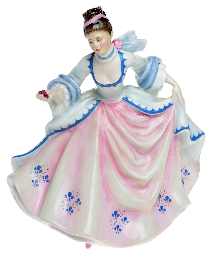 Статуэтка Ребекка. Фарфор, роспись, ручная работа. Высота 20 см. Royal Doulton, Великобритания, 1979 годПБ ДПА 16082016-3 Статуэтка Ребекка. Фарфор, роспись, ручная работа. Высота 20 см. Royal Doulton, Великобритания, 1979 годПБ ДПА 16082016-3Статуэтка интерьерная Ребекка. Фарфор, роспись, ручная работа. Маркировка: надглазурное клеймо зеленого цвета Royal Doulton. England bone china. Made in England. Датировка: Великобритания, 1979 год. Высота - 20 см. Сохранность коллекционная, без повреждений, без сколов и трещин.