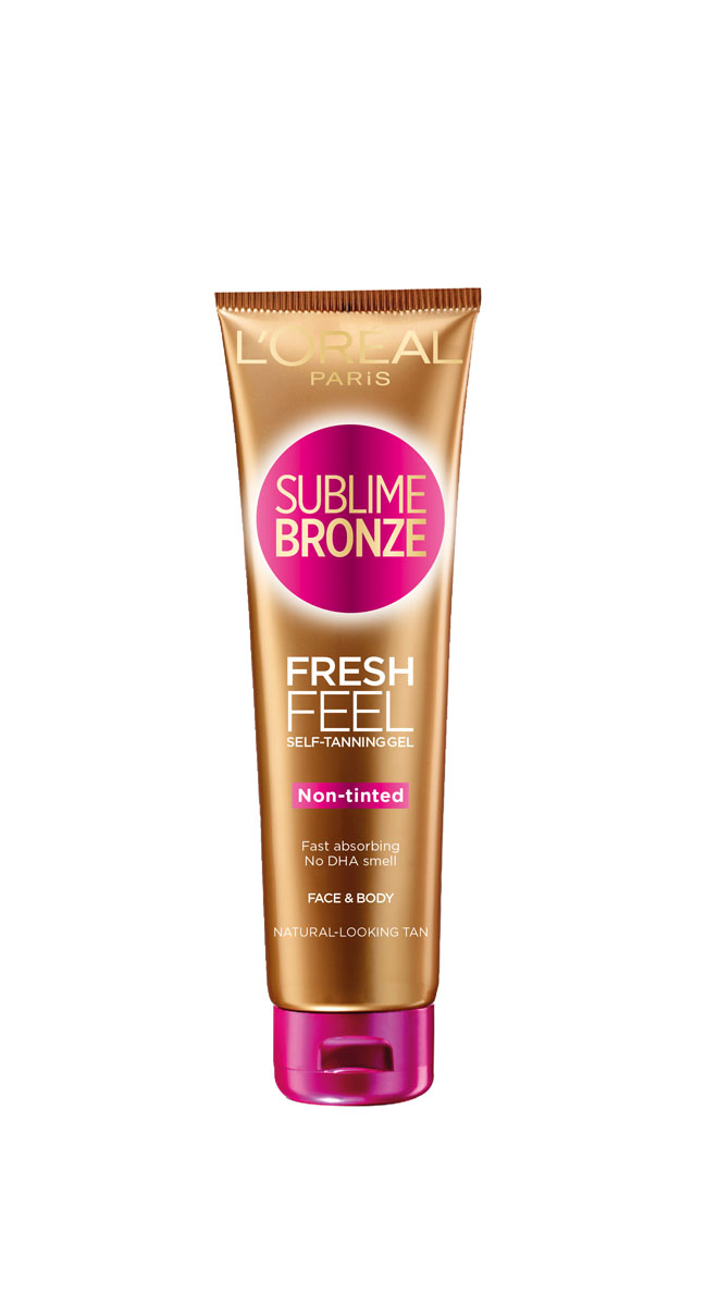 LOreal Paris Гель-автозагар для лица и тела Sublime Bronze, Прохладная свежесть, 150 млA8489614 LOreal Paris Гель-автозагар для лица и тела Sublime Bronze, Прохладная свежесть, 150 млA8489614Инновация лабораторий ЛОреаль гель-автозагар Sublime Bronze. Прохладная свежесть с разглаживающим эффектом для идеально ровного и натурального загара. Быстро впитывается и не оставляет пятен на одежде. Нежирный, нелипкий компонент автозагара повторяет цвет меланина, естественного пигмента, вырабатываемого вашей кожей на солнце. Обогащен разглаживающим компонентом AHA для равномерного загара.