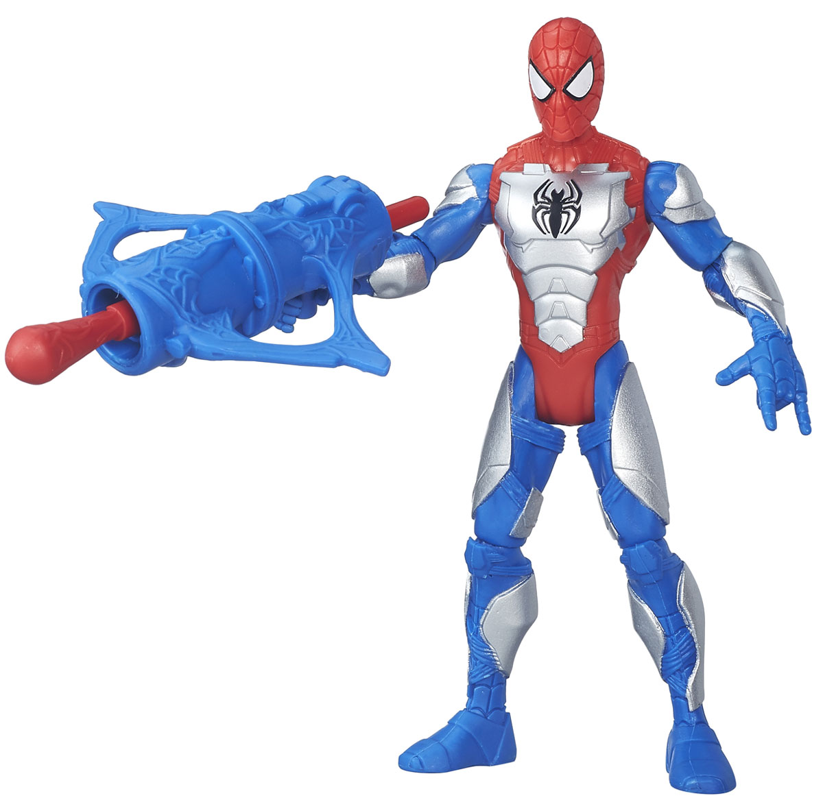 Spider-Man Фигурка Человек-паук в бронеB5758_B5876 Spider-Man Фигурка Человек-паук в бронеB5758_B5876Фигурка Spider-man Человек-паук в броне порадует любого поклонника знаменитой вселенной Marvel. Фигурка изготовлена из высококачественного прочного пластика и выполнена в виде всем известного Человека-паука. Фигурка имеет 5 точек артикуляции - голова, руки и ноги подвижны. К фигурке прилагается оружие. Фигурка Spider-man Человек-паук в броне понравится как детям, так и взрослым коллекционерам, она станет отличным сувениром и займет достойное место в коллекции любого поклонника комиксов Marvel.