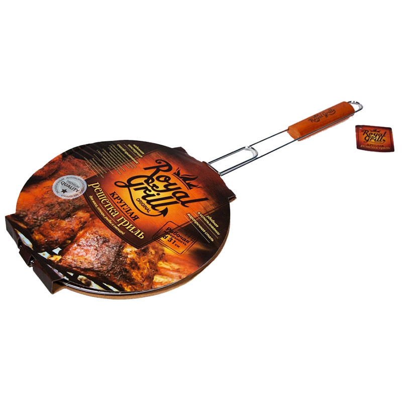 Решетка-гриль круглая d31cm ROYALGRILL80-028 Решетка-гриль круглая d31cm ROYALGRILL80-028Решетки-гриль - Ваши незаменимые помощники на пикниках и в походах. Удобные, экологичные и безопасные, специально разработанные для приготовления самых различных продуктов на мангале.
