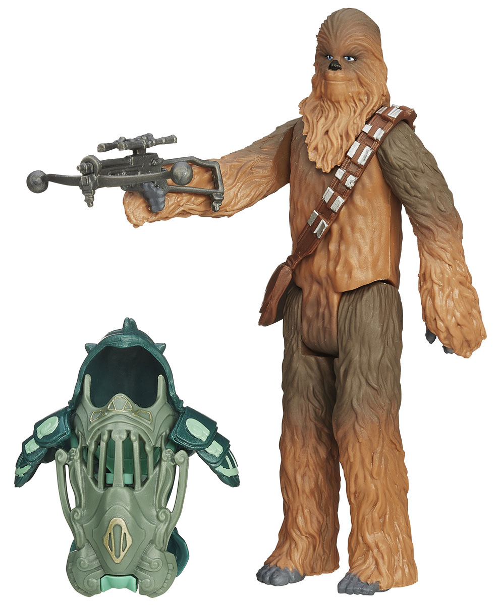 Star Wars Набор фигурок ChewbaccaB3886_B3891 Star Wars Набор фигурок ChewbaccaB3886_B3891Набор фигурок Star Wars Chewbacca состоит из фигурки Чубакки, верного напарника Хана Соло, его боевого костюма, сумки и оружия. Конечности фигурки подвижны, голова поворачивается, оружие и сумка снимаются. Эта фигурка непременно понравится поклоннику Звездных войн и станет замечательным украшением любой коллекции.