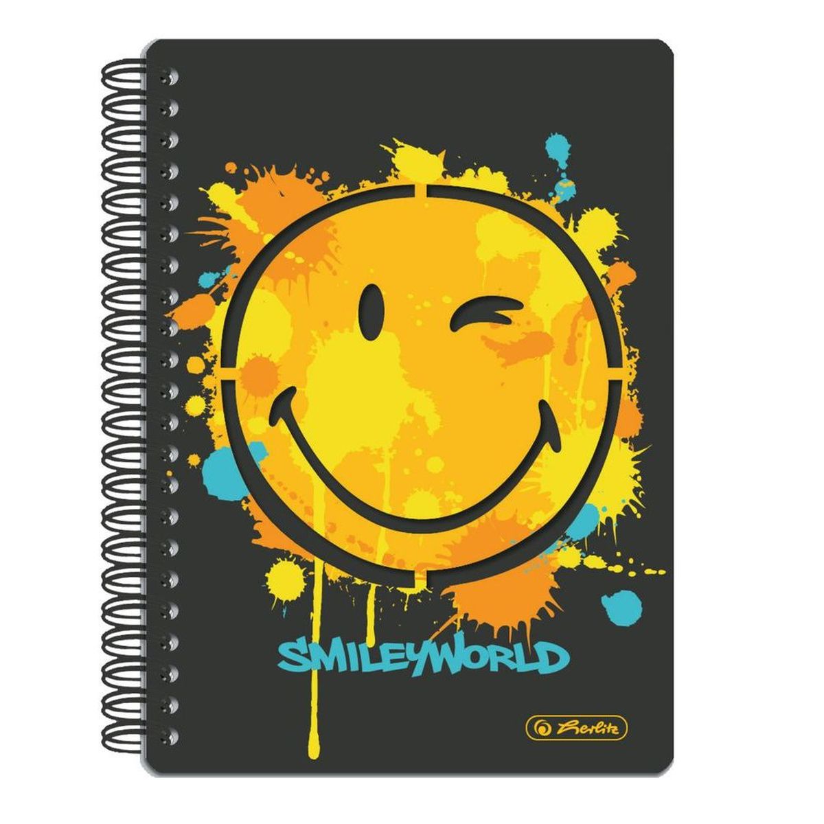 Herlitz Блокнот Smiley World 100 листов в клетку формат А511276441 Herlitz Блокнот Smiley World 100 листов в клетку формат А511276441Удобный блокнот Herlitz Smiley World - незаменимый атрибут современного человека, необходимый для рабочих или школьных записей. Блокнот содержит 100 листов формата А5 в клетку без полей. Обложка выполнена из качественного ламинированного картона. Внутренний спиральный блок изготовлен из металла и гарантирует надежное крепление листов. Блокнот имеет закругленные углы и яркий дизайн, дополненный желтым смайлом. Блокнот для записей от Herlitz Smiley World станет достойным аксессуаром среди ваших канцелярских принадлежностей. Это отличный подарок как коллеге или деловому партнеру, так и близким людям.