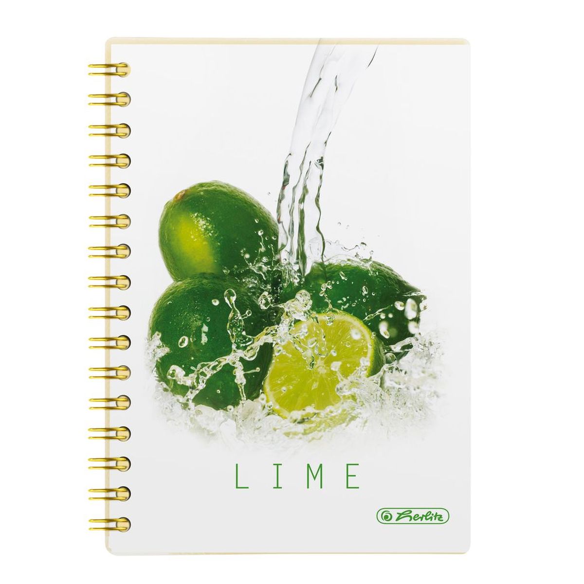 Herlitz Блокнот Fresh Fruit Лайм 100 листов в клетку формат А511306305 Herlitz Блокнот Fresh Fruit Лайм 100 листов в клетку формат А511306305Удобный блокнот Herlitz Fresh Fruit Лайм - незаменимый атрибут современного человека, необходимый для рабочих или школьных записей. Блокнот содержит 100 листов формата А5 в клетку без полей. Обложка выполнена из качественного пластика с нежным фруктовым дизайном. Внутренний спиральный блок изготовлен из металла и гарантирует надежное крепление листов. Блокнот для записей Herlitz Fresh Fruit Лайм станет достойным аксессуаром среди ваших канцелярских принадлежностей. Это отличный подарок как коллеге или деловому партнеру, так и близким людям.