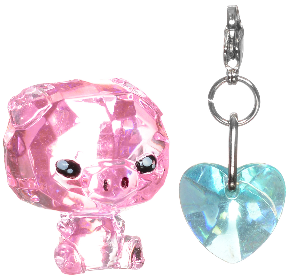 Crystal Surprise Фигурка Поросенок Zing цвет розовый45702_розовый Crystal Surprise Фигурка Поросенок Zing цвет розовый45702_розовыйСамые искристые, самые сияющие малютки-зверюшки собрались здесь, чтобы принести вам удачу! Когда на небе встает солнце вдогонку тающей луне, появляются зверьки Crystal Surprise. Возьмите их в руку - и почувствуете, как они приносят удачу. У каждого зверька Crystal Surprise есть свое предназначение, каждый из них станет вашим талисманом. Носите, дарите их. Соберите их всех, чтобы умножить их магические способности! Предназначение фигурки Crystal Surprise Поросенок Zing - везение. Фигурка искрится и сияет - вам удачу прибавляет! Носите поросенка везде с собой - это ваш талисман удачи! В набор также входит подвеска на удачу!