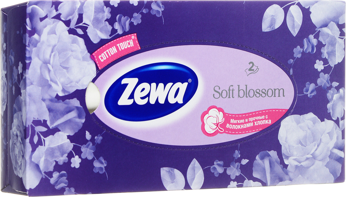 Zewa Платки косметические в коробке Everyday Розы, двухслойные 100 шт, цвет: фиолетовый140814757_фиолетовый, розы Zewa Платки косметические в коробке Everyday Розы, двухслойные 100 шт, цвет: фиолетовый140814757_фиолетовый, розыБумажные салфетки Zewa COTTON TOUCH® произведены с добавлением натуральных волокон хлопка и одновременно сочетают в себе мягкость и прочность. Они деликатно и нежно заботятся о Вашей коже и дарят незабываемые ощущения прикосновения хлопка. Бумажные салфетки Zewa в коробочках с ярким дизайном станут незаменимыми помощниками дома или на работе. Они «спасут» не только во время простуды, но и в повседневных делах, когда нужно вытереть руки или лицо, поправить макияж. Белые 2-х слойные салфетки бумажные для лица без аромата. 5 разных дизайнов коробок. 100 платков в коробке. Состав: целлюлоза, волокна хлопка. Производство: Россия