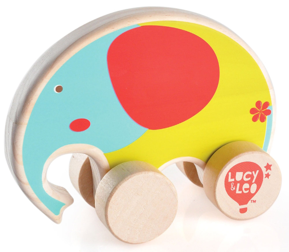 Lucy&Leo Игрушка-каталка СлонLL117 Lucy&Leo Игрушка-каталка СлонLL117Яркая игрушка Слон изготовлена из экологически чистой древесины. Каталки – просто незаменимые игрушки для малышей. Развивает координацию движений, побуждает малыша к действию.Особенности: яркое оформление игрушки тренирует цветовое восприятие и привлекает внимание малыша; вращающиеся колесики легко скользят по гладкой поверхности.