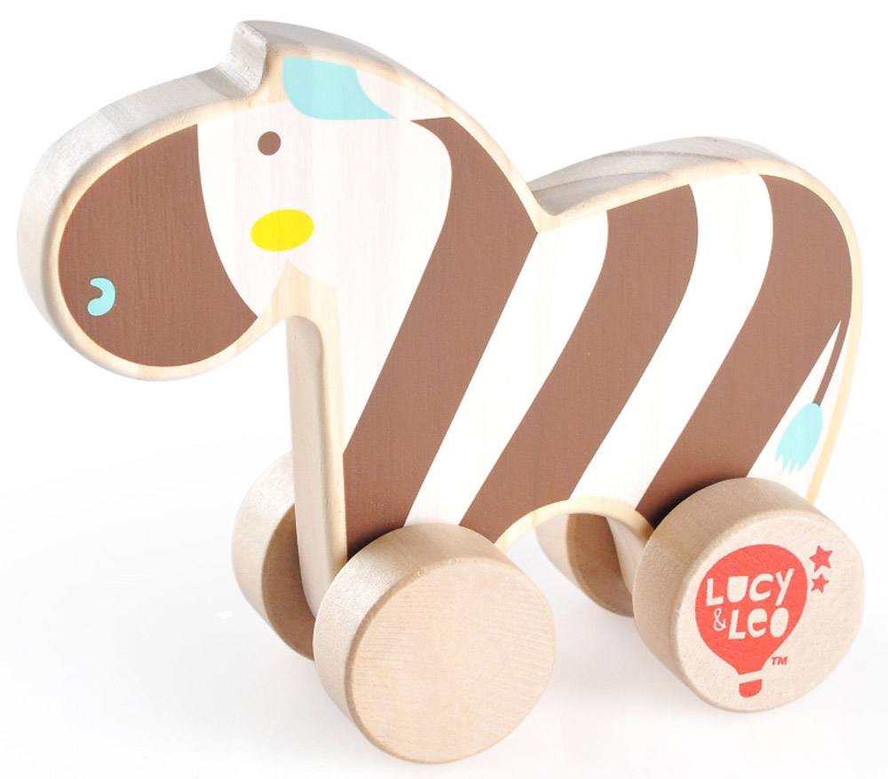 Lucy&Leo Игрушка-каталка ЗебраLL118 Lucy&Leo Игрушка-каталка ЗебраLL118Яркая игрушка Зебра изготовлена из экологически чистой древесины. Каталки – просто незаменимые игрушки для малышей. Развивает координацию движений, побуждает малыша к действию.Особенности: яркое оформление игрушки тренирует цветовое восприятие и привлекает внимание малыша; вращающиеся колесики легко скользят по гладкой поверхности.
