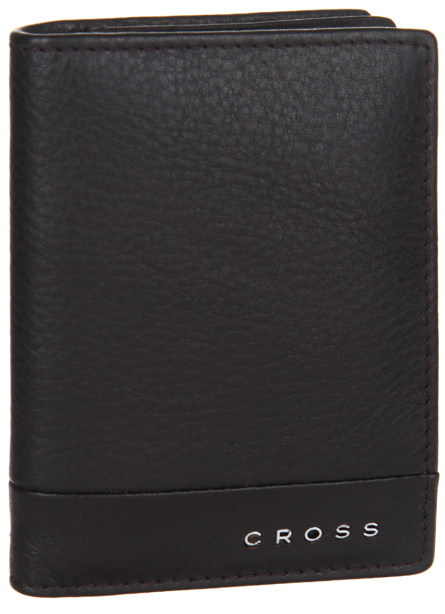 Чехол для кредитных карт мужской Cross, цвет: коричневый. AC028387-2AC028387-2 Чехол для кредитных карт мужской Cross, цвет: коричневый. AC028387-2AC028387-2Стильный чехол для кредитных карт Cross, изготовлен из натуральной кожи с зернистой фактурой, оформлен металлической фурнитурой с символикой бренда. Изделие раскладывается пополам. Внутри расположены два кармашка для пластиковых карт, сетчатый карман и отделение для визиток, вмещающее до 60 карточек. Изделие поставляется в фирменной упаковке. Чехол для кредитных карт защитит документы от повреждений, а также станет стильным аксессуаром, который подчеркнет ваш стиль.