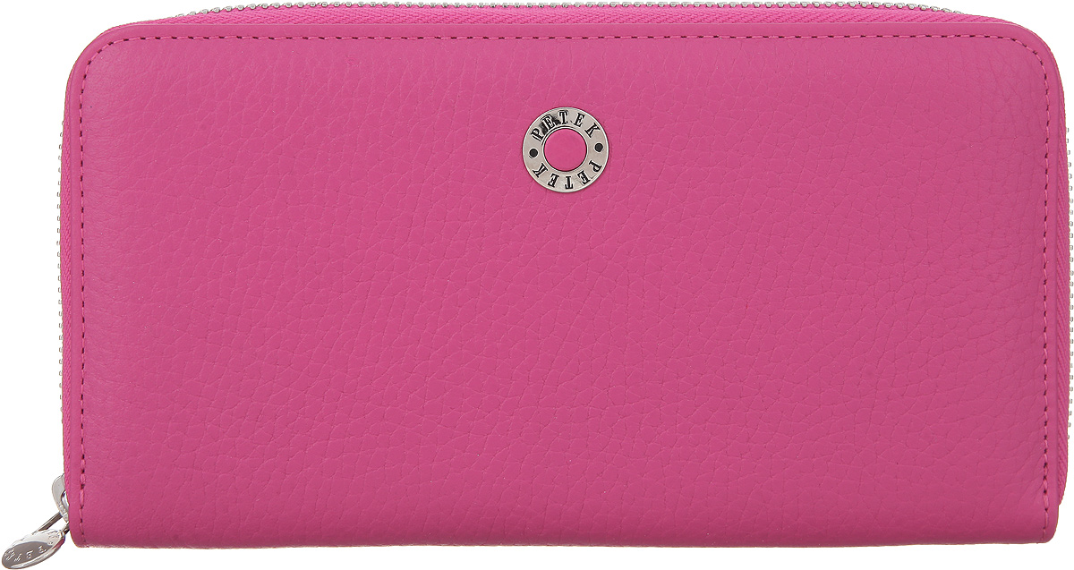 Портмоне женское Petek 1855, цвет: розовый. 397.46D.69397.46D.69 L.Fuchsia Портмоне женское Petek 1855, цвет: розовый. 397.46D.69397.46D.69 L.FuchsiaЭлегантное женское портмоне Petek 1855 выполнено из натуральной кожи с зернистой фактурой, оформлено металлической фурнитурой и символикой бренда. Изделие закрывается на застежку-молнию, внутри содержит: два отделения для купюр, два кармашка для мелких документов, шесть карманов для кредитных карт, отделение для монет, закрывающееся на застежку-молнию. Изделие упаковано в коробку из плотного картона с логотипом фирмы. Это очаровательное портмоне непременно подойдет к вашему образу, порадует стилем и функциональностью.