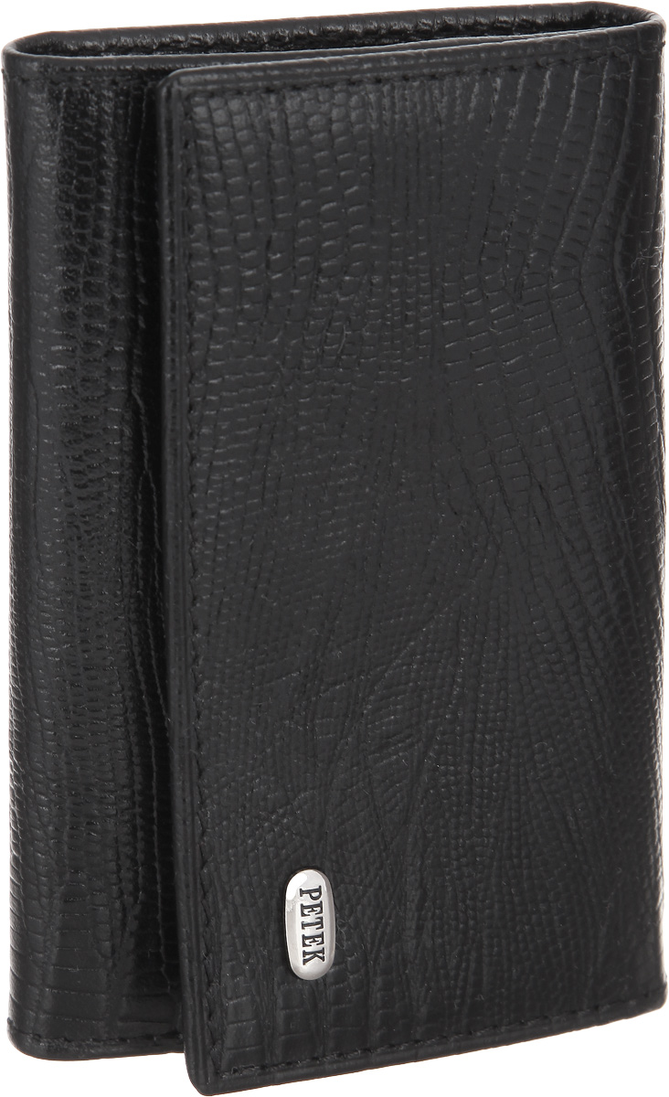 Ключница Petek 1855, цвет: черный. 505.041.01505.041.01 Black Ключница Petek 1855, цвет: черный. 505.041.01505.041.01 BlackСтильная ключница Petek 1855 изготовлена из натуральной высококачественной кожи с декоративным фактурным тиснением под кожу рептилии. Лицевая сторона изделия оформлена небольшой металлической пластиной с гравировкой в виде названия бренда. Изделие закрывается клапаном на кнопку. Внутри изделия расположены шесть крючков для ключей и кармашек на молнии. Изделие упаковано в коробку из плотного картона с логотипом фирмы. Ключница станет отличным подарком человеку, ценящему практичные и стильные вещи, а качество его исполнения представит такой подарок в самом выгодном свете.