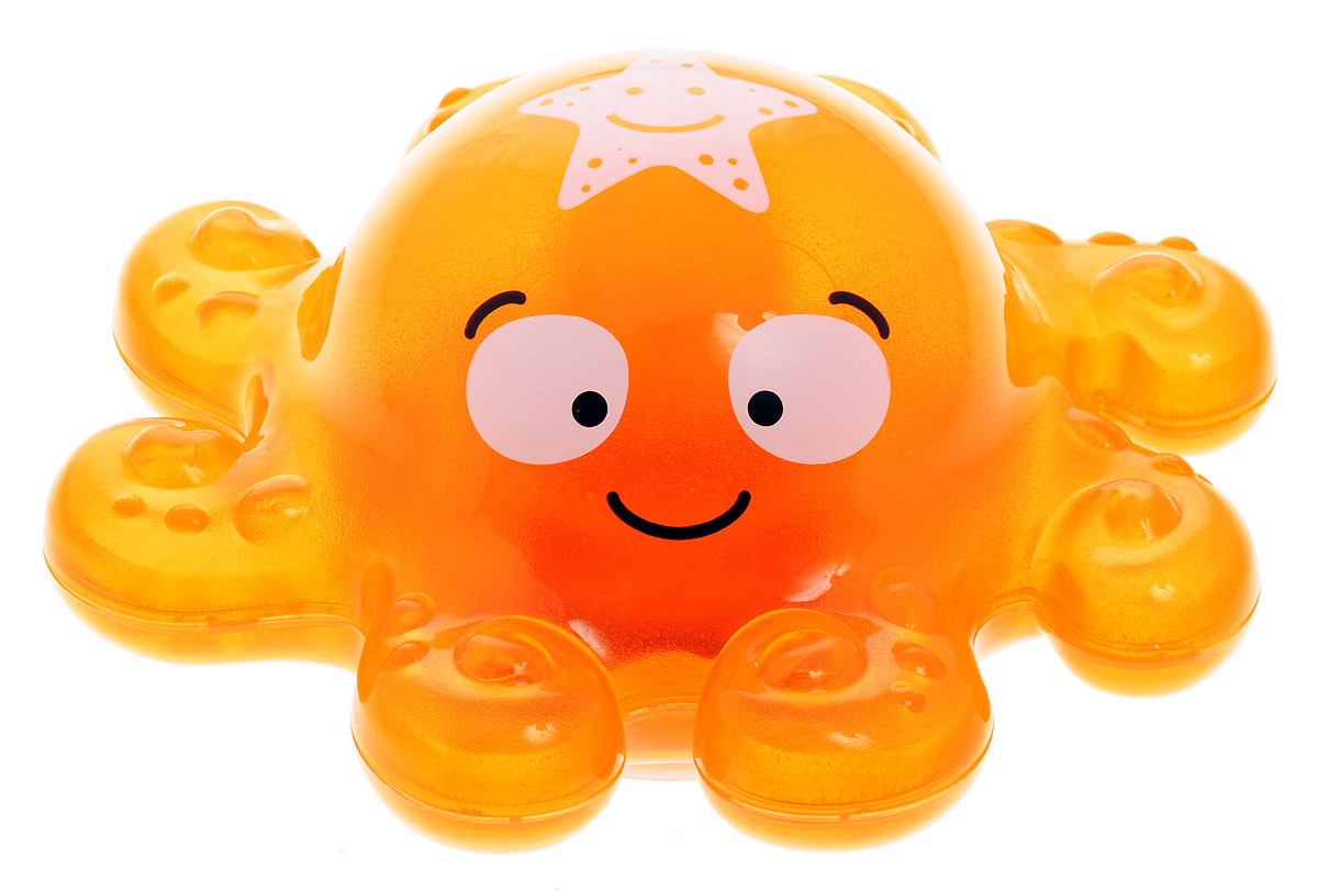 Alex Toys Игрушка для ванной Осьминог842S Alex Toys Игрушка для ванной Осьминог842SИгрушка для ванной Alex Toys Осьминог привлечет внимание вашего малыша и превратит купание в веселую игру! Игрушка выполнена в виде забавного осьминога оранжевого цвета. Игрушка отлично держится на воде и может плавать в ванной, не боясь шампуней и погружений под воду. Игрушка обладает световыми эффектами. Игрушка для ванной способствует развитию воображения, цветового восприятия, тактильных ощущений и мелкой моторики рук. Рекомендуется докупить 3 батарейки типа LR44 (товар комплектуется демонстрационными).