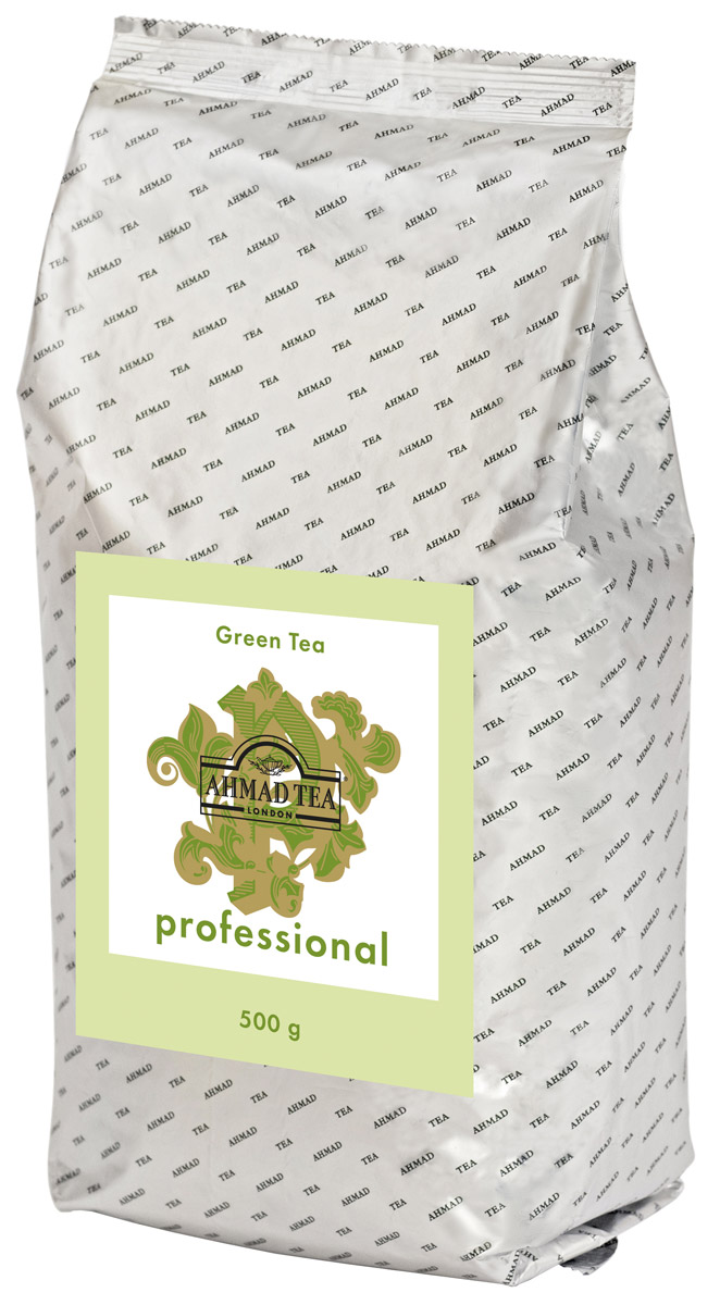 Ahmad Tea Professional зеленый листовой чай, 500 г1594 Ahmad Tea Professional зеленый листовой чай, 500 г1594Ahmad Tea Professional - купаж зеленого чая, произведенный по технологии Чан Ми: чайный лист скручивают вручную и затем сушат, при этом листик приобретает тонкую изогнутую форму. Цвет настоя золотисто-зеленый. Вкус свежий, сладкий, дынный, с горчинкой в послевкусии. Титестер Ahmad Tea Вильям Мэннинг рекомендует: ложечка тростникового сахара добавит вкусу напитка оттенки карамели.