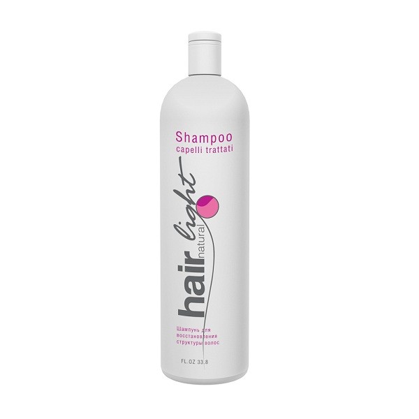 Hair Company Шампунь для восстановления структуры волос Hair Natural Light Shampoo Capelli Trattati 1000 мл250065/LBT8165 RUS Hair Company Шампунь для восстановления структуры волос Hair Natural Light Shampoo Capelli Trattati 1000 мл250065/LBT8165 RUSШампунь для восстановления структуры волос Hair Company Hair Natural Light Shampoo Capelli Trattati идеально подходит для пористых, поврежденных, осветленных и обесцвеченных волос. Входящие в состав шампуня, масло пальмового дерева и экстракт крапивы восстанавливает структуру поврежденных участков волос. После применения шампуня, волосы легко расчесываются, становятся мягкими и послушными.