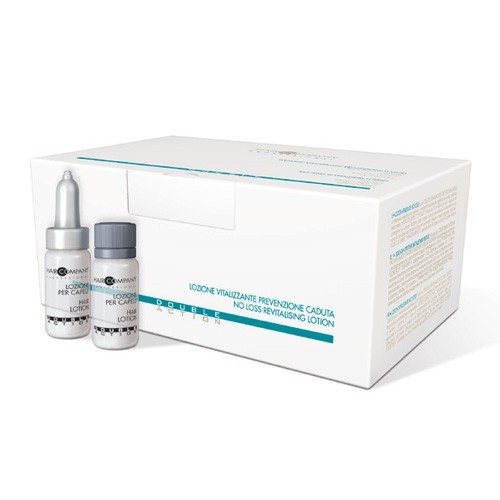 Hair Company Лосьон против выпадения волос Double Action No Loss Revitalising Lotion 10*10 мл252670/LB11646 RUS Hair Company Лосьон против выпадения волос Double Action No Loss Revitalising Lotion 10*10 мл252670/LB11646 RUSЛосьон против выпадения волос Hair Company Double Action No Loss Revitalising Lotion благодаря стволовым клеткам растительного происхождения будлея давида и растительным экстрактам японской софоры, инозитола, ягод кипариса, ментола, касторового масла, предотвращает и борется с выпадением волос, регулирует процесс метаболизма. Позволяет клеткам волоса активно расти, размножаться, сохранять свою структуру и быть устойчивыми к воздействиям окружающей среды. Укрепляет и стимулирует клетки волосяной луковицы возвращая волосам блеск, красоту и здоровье.