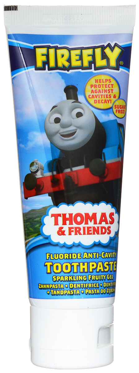 Thomas & Friends Зубная паста-гель 75 млTF-1 Thomas & Friends Зубная паста-гель 75 млTF-1Зубная паста Thomas & Friends с флюоридом (1000 ppm) защищает от кариеса, укрепляет и реминерализирует эмаль, сохраняет десны здоровыми. Паста со вкусом Bubble Gum поможет сделать процесс чистки зубов более приятным. Для детей от 6 лет.