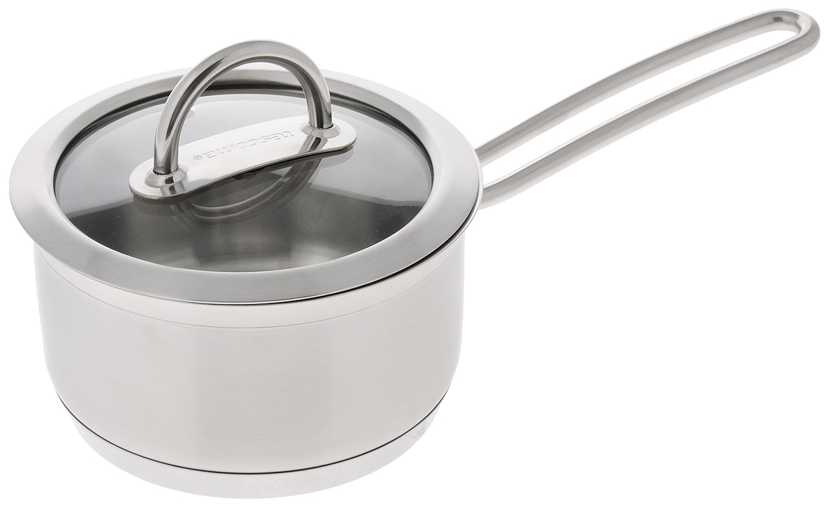 Ковш Tescoma Vision с крышкой, 1 л779414 Ковш Tescoma Vision с крышкой, 1 л779414Ковш Tescoma Vision, изготовленный из высококачественной нержавеющей стали, имеет многослойное дно, что значительно снижает вероятность пригорания пищи. Внешняя поверхность ковша оформлена сочетанием зеркальной и матовой полировки. Изделие оснащено ручкой для удобного использования. Уникальная крышка, изготовленная из жаропрочного стекла и нержавеющей стали, оснащена отверстием для выхода пара. Ковш Tescoma Vision - это идеальный подарок для современных хозяек, которые следят за своим здоровьем и здоровьем своей семьи. Эргономичный дизайн и функциональность позволят вам наслаждаться процессом приготовления любимых и полезных для здоровья блюд. Подходит для газовых, электрических, стеклокерамических и индукционных плит. Можно мыть в посудомоечной машине. Диаметр: 14 см. Высота стенки: 7,5 см. Длина ручки: 15 см.