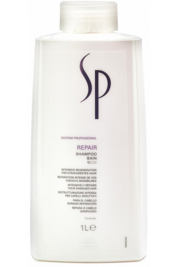 Wella SP Восстанавливающий шампунь Repair Shampoo, 1000 мл81387561 Wella SP Восстанавливающий шампунь Repair Shampoo, 1000 мл81387561Восстанавливающий шампунь Wella SP Repair Shampoo улучшает структуру волос и придает им силу и блеск. Благодаря уникальной формуле RNP, разработанной специалистами Велла, средство насыщает волосы питательными веществами, проникая глубоко внутрь волоса.