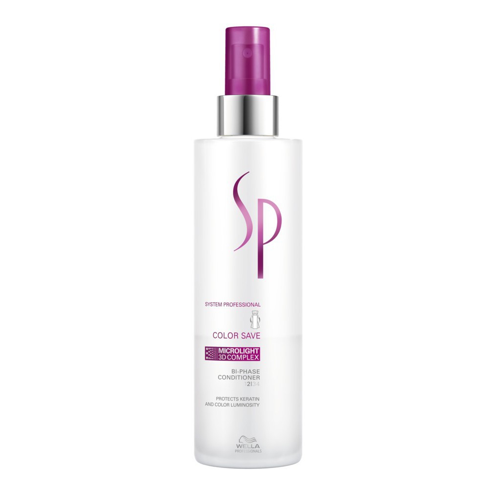 Wella SP Ультралёгкий спрей с комплексом Microlight 3D Color Save, 185 мл81485347/1580 Wella SP Ультралёгкий спрей с комплексом Microlight 3D Color Save, 185 мл81485347/1580Двухфазная формула защищает цвет окрашенных волос и протеин в структуре волоса. Молочная фаза обогащена комплексом ингредиентов для сохранения яркости цвета и защиты от вымывания и изменение оттенка. Прозрачная фаза защищает протеин в структуре волоса, нейтрализуя воздействие свободных радикалов. Комплекс Microlight 3D обеспечивает невероятный блеск и свечение окрашенным волосам.