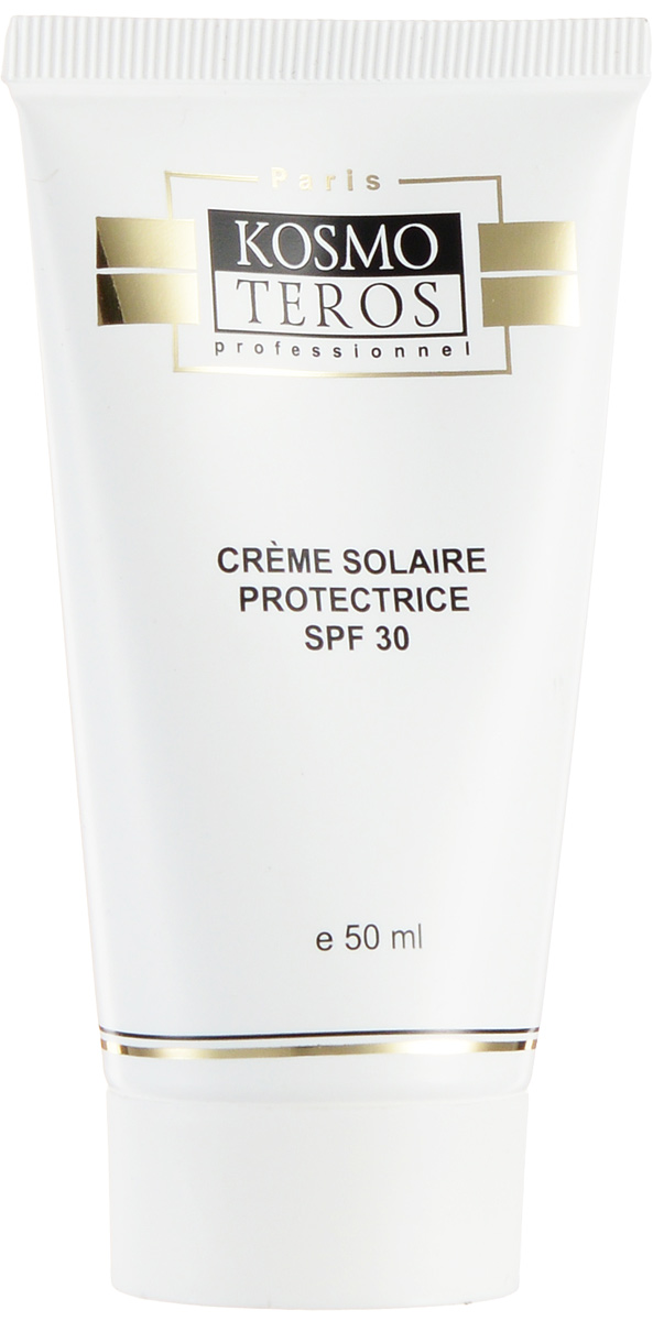 Kosmoteros Крем солнцезащитный SPF30 Creme Solaire Protecteur SPF 30 - 50 мл5056 Kosmoteros Крем солнцезащитный SPF30 Creme Solaire Protecteur SPF 30 - 50 мл5056Инновационное средство защиты от солнца с UVA и UVB-фильтрами для лица, с увлажняющими и антиоксидантными свойствами. Революционная технология «полой сферы» обеспечивает более высокий показатель защиты при минимальном введении органических фильтров, что снижает потенциальный риск раздражения кожи. Обеспечивает полную защиту эпидермиса и дермы от повреждений, вызываемых солнечными лучами. Обладает универсальной текстурой, комфортной для любого типа кожи, содержит увлажняющие и питательные компоненты. Основные активные компоненты: саносферы, масло ши, лецитин, витамин Е, аллантоин, гиалуроновая кислота. Показания к применению: независимо от сезона в качестве защитного дневного крема для кожи, склонной к появлению пигментных пятен. В сезон активного солнца и после агрессивных салонных процедур (химические пилинги, дермабразия, и т. д) является обязательным элементом программы ухода за кожей лица и тела.