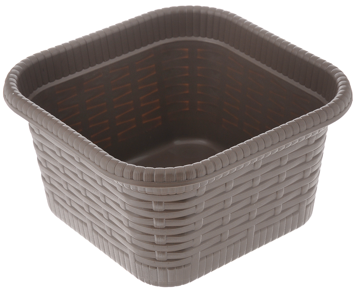 Корзина хозяйственная Gensini Rattan, цвет: серо-коричневый, 15 х 15 х 8 см3340_серо-коричневый Корзина хозяйственная Gensini Rattan, цвет: серо-коричневый, 15 х 15 х 8 см3340_серо-коричневыйКорзина хозяйственная Gensini Rattan, выполненная из пластика, предназначена для хранения мелочей в ванной, на кухне, на даче или в гараже, исключая возможность их потери. Легкая воздушная корзина выполнена под плетенку и оснащена жесткой кромкой. Элегантный дизайн подойдет к интерьеру любого дома.
