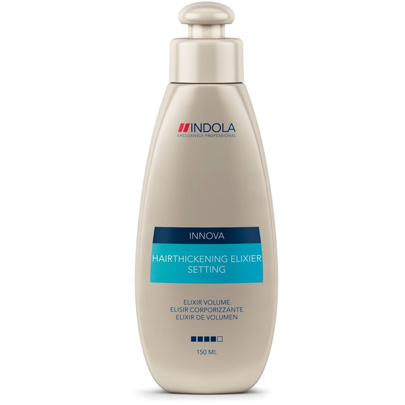 Indola Эликсир для волос Setting Hairthickening Elixier 150 мл1787208 Indola Эликсир для волос Setting Hairthickening Elixier 150 мл1787208Indola Эликсир для волос. Содержит хитозан и натуральные фильмформеры, которые обеспечивают объем и длительную фиксацию. Волосы становятся блестящими и красивыми.