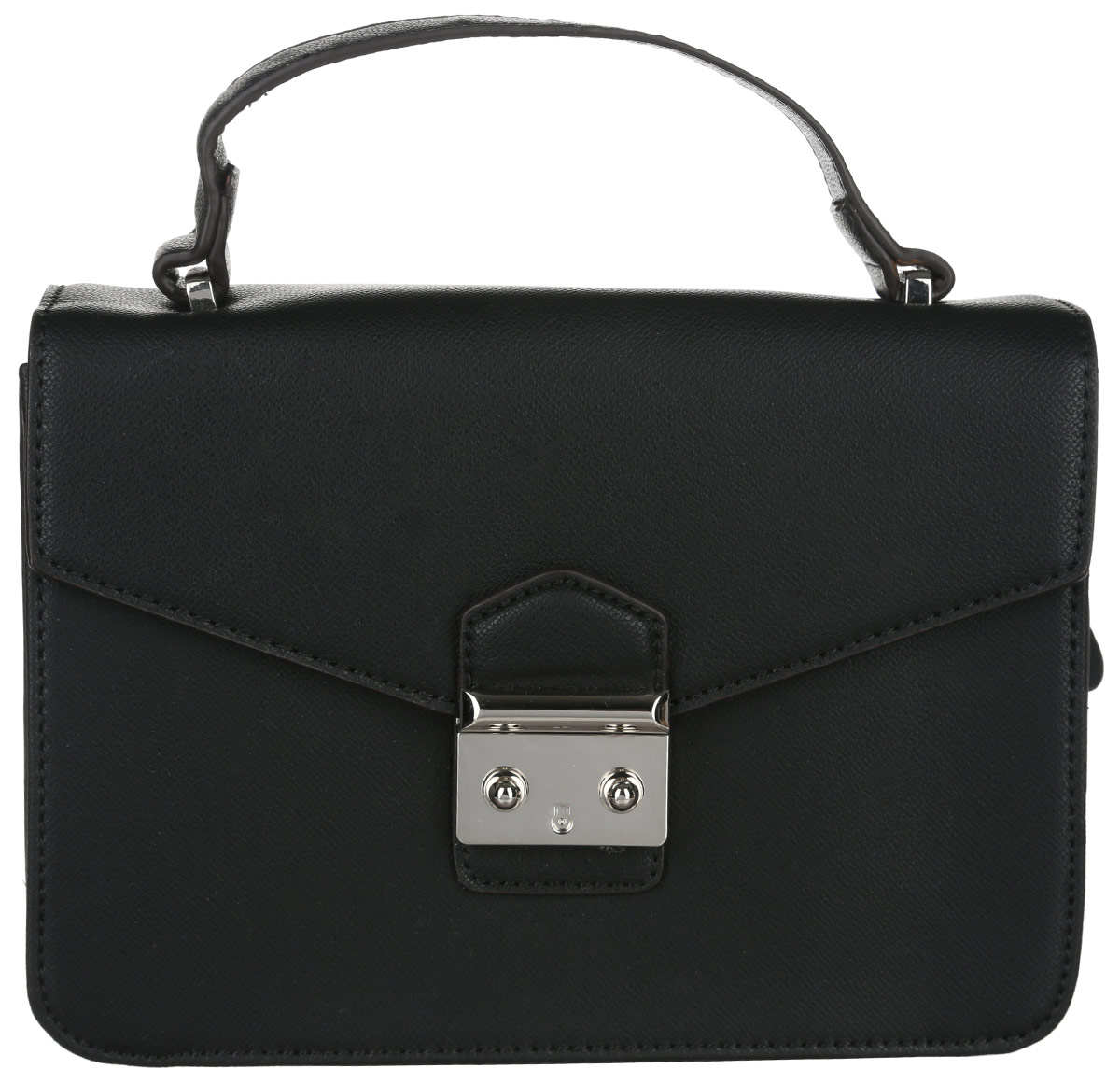 Сумка женская David Jones, цвет: черный. 5005-15005-1 BLACK Сумка женская David Jones, цвет: черный. 5005-15005-1 BLACKСтильная женская сумка David Jones выполнена из искусственной кожи с фактурным тиснением и дополнена фирменным брелоком. Изделие имеет одно отделение, закрывающееся на клапан с застежкой- липучкой. Внутри сумки находятся накладной открытый карман и прорезной карман на застежке- молнии. Сумка оснащена съемным регулируемым плечевым ремнем и удобной ручкой. В комплект входит сумка-чехол для хранения. Модная сумка идеально подчеркнет ваш неповторимый стиль.