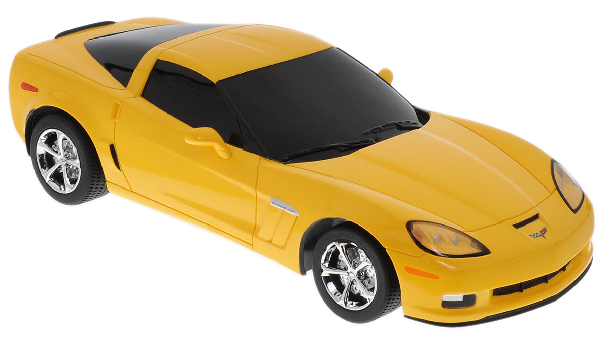 Rastar Радиоуправляемая модель Chevrolet Corvette C6 GS цвет желтый масштаб 1:1853200_желтый Rastar Радиоуправляемая модель Chevrolet Corvette C6 GS цвет желтый масштаб 1:1853200_желтыйРадиоуправляемая модель Rastar Chevrolet Corvette C6 GS - точная копия настоящего автомобиля, выполненная в масштабе 1:18. Модель привлечет к себе внимание не только детей, но и взрослых. Корпус автомобиля выполнен из пластика с металлическими элементами, колеса прорезинены. Движения автомобиля: вперед-назад, влево-вправо, остановка. Пульт управления работает на частоте 40 MHz. Радиоуправляемые игрушки способствуют развитию координации движений, моторики и ловкости. Ваш ребенок часами будет играть с моделью, придумывая различные истории и устраивая соревнования. Порадуйте его таким замечательным подарком! Машина работает от 4 батареек типа АА (не входят в комплект). Пульт управления работает от 2 батареек типа АА (не входят в комплект).