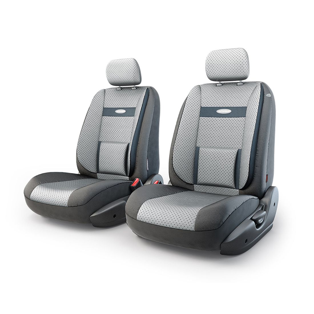 Чехлы автомобильные Autoprofi Comfort, трансформер, экокожа, с ортопедической спинкой, цвет: черный, серый, 6 предметовTRS/COM-001G BK/D.GY Чехлы автомобильные Autoprofi Comfort, трансформер, экокожа, с ортопедической спинкой, цвет: черный, серый, 6 предметовTRS/COM-001G BK/D.GYЧехлы из экокожи для переднего ряда сидений. Запатентованная модульная конструкция с молниями и торцевыми клапанами, благодаря которой чехлы идеально облегают сидения практически любых автомобилей: седанов,минивенов,внедорожников, универсалов или хэтчбеков. Классический дизайн и качественная долговечная экокожа. Анатомическое строение для разгрузки спины при длительном сидении. Адаптированы под кресла переднего ряда с боковыми подушками безопасности. Оснащены карманами в спинках.