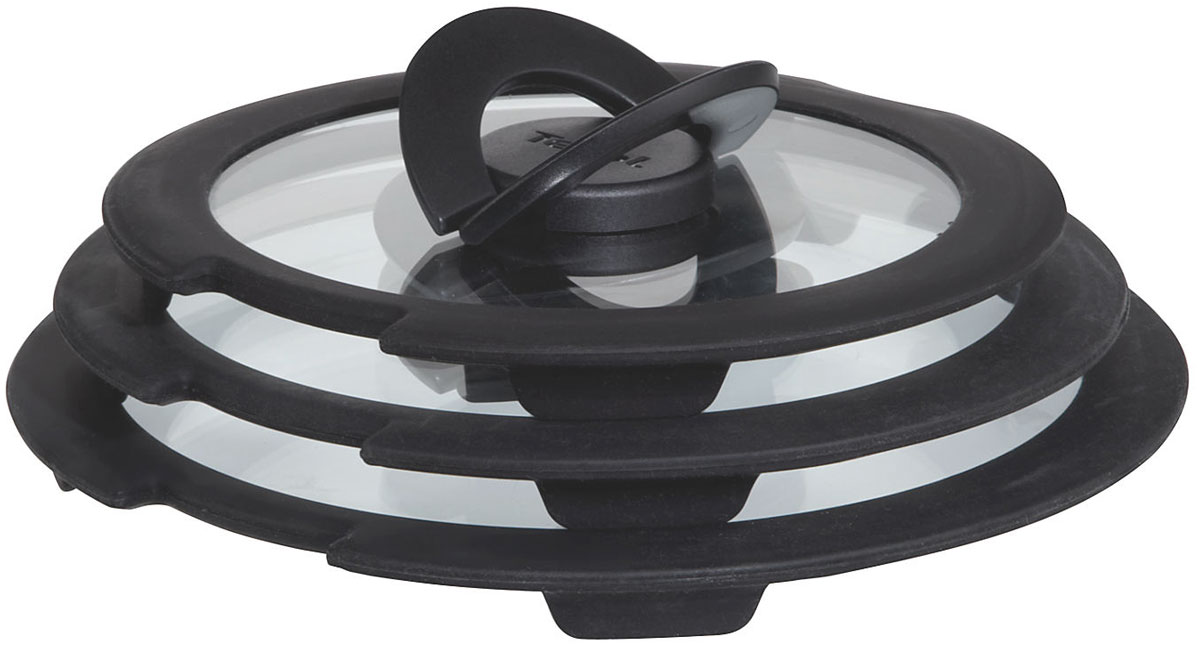Набор крышек Tefal Ingenio, 3 штL9931152 Набор крышек Tefal Ingenio, 3 штL9931152Крышки Tefal Ingenio, изготовленные из стекла, предназначены для закрытия сосудов различного диаметра. Силиконовые ободки защищают крышки от повреждений, а складывающиеся ручки, выполненные из пластика, защищают ваши руки от высоких температур. Крышки удобны в использовании, позволяют контролировать процесс приготовления пищи. Можно мыть в посудомоечной машине. Диаметр крышек: 16 см; 18 см; 20 см.