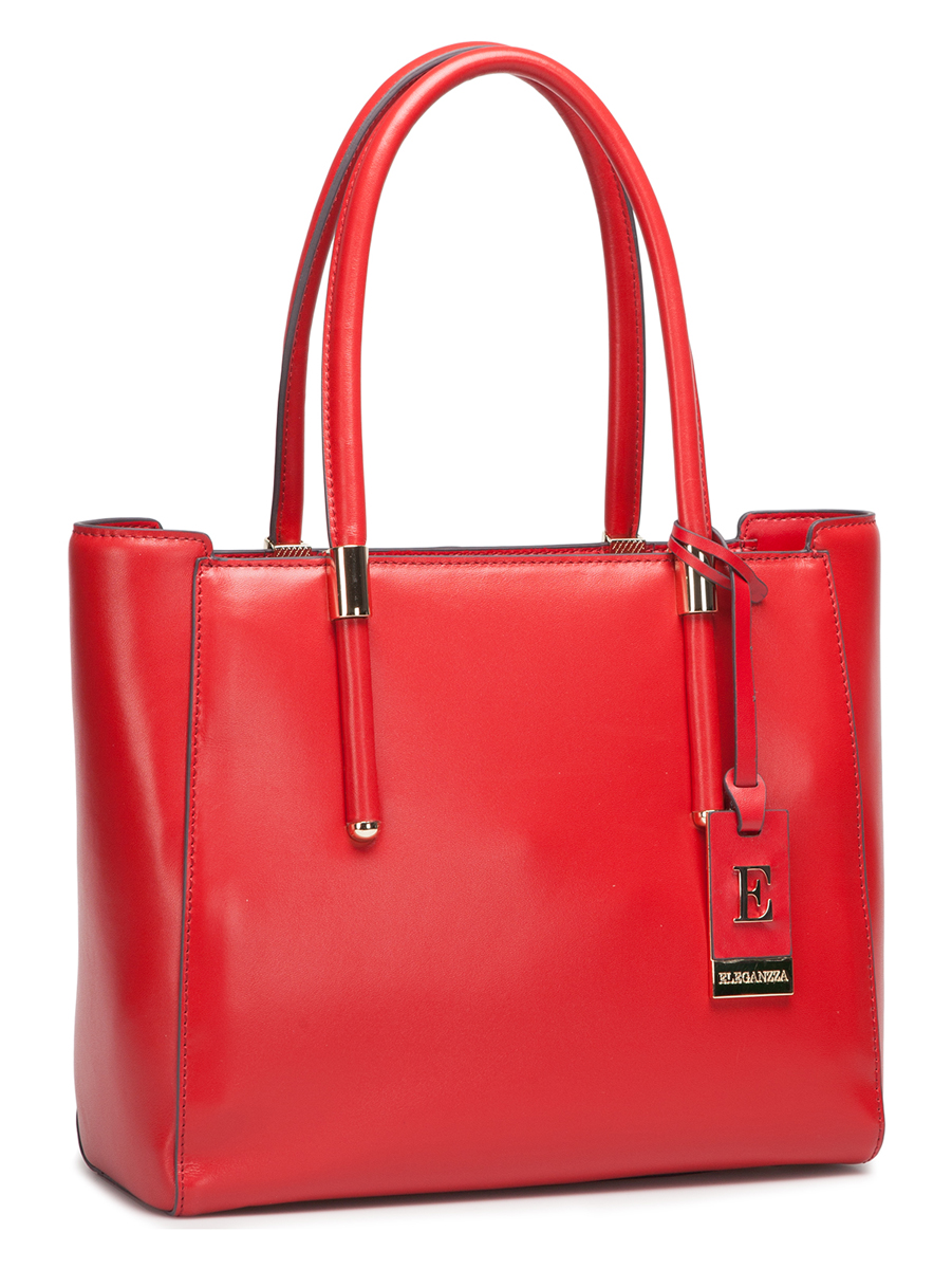 Сумка женская Eleganzza, цвет: красный. Z-2750-1Z-2750-1 Сумка женская Eleganzza, цвет: красный. Z-2750-1Z-2750-1Женская сумка Eleganzza изготовлена из натуральной кожи и закрывается на металлическую застежку-молнию. Сумка имеет одно основное отделение, в котором есть один карман на застежке-молнии и два кармана для мобильного телефона и мелких принадлежностей. Изделие оснащено двумя удобными ручками для переноски, а основание сумки защищено от повреждений четырьмя металлическими ножками. Модель декорирована съемным брелоком из металлического сплава и натуральной кожи. Яркая и вместительная сумка Eleganzza прекрасно дополнит ваш образ и подчеркнет неповторимый стиль!