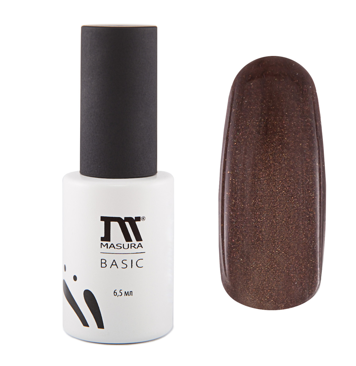 Masura Гель-лаки BASIC Мускатный Орех, 6,5 мл294-89 Masura Гель-лаки BASIC Мускатный Орех, 6,5 мл294-89Теплый коричневый перламутровый с мельчайшим голографическим мерцанием, плотный