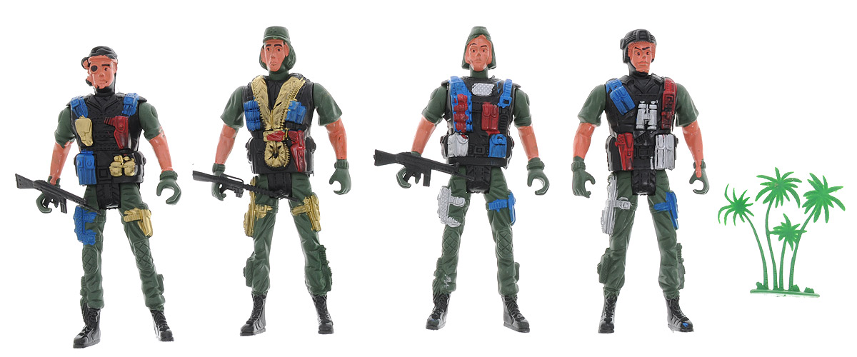 Shantou Набор солдатиков Soldier Elite Force 4 штC377-H39174 Shantou Набор солдатиков Soldier Elite Force 4 штC377-H39174Игры в солдатиков актуальны уже очень давно, поэтому набор солдатиков Shantou Soldier Elite Force станет хорошим дополнением к коллекции вашего малыша! Бойцы реалистичные, яркие. Дополнит впечатление комплект боеприпасов для каждого из солдат. Можно играть одним набором с несколькими друзьями - в любом случае противостояние будет жестким и интересным. Игрушки произведены без токсичных материалов, они безопасны для использования.