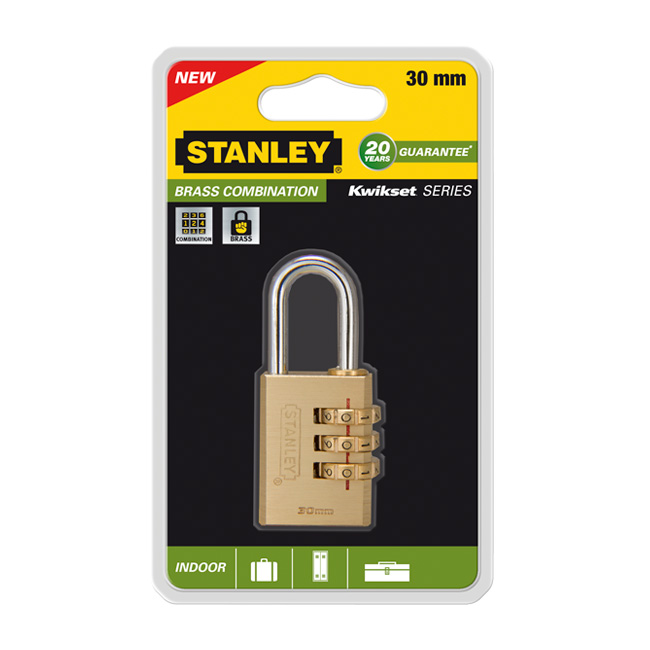 Замок Stanley с 3-х значным кодом, 30 мм. S742-051S742-051 Замок Stanley с 3-х значным кодом, 30 мм. S742-051S742-051Замки для использования в помещении