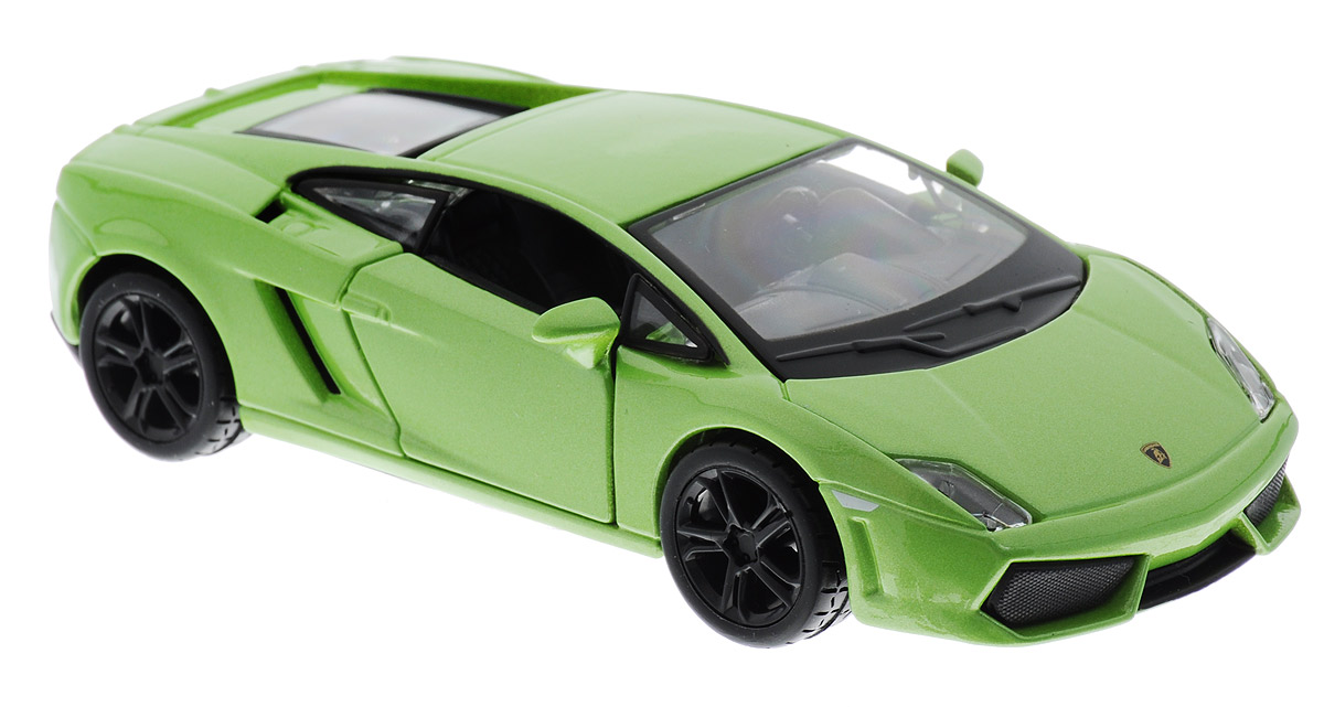 Bburago Модель автомобиля Lamborghini Gallardo LP 560-4 цвет салатовый18-43000_салатовый Bburago Модель автомобиля Lamborghini Gallardo LP 560-4 цвет салатовый18-43000_салатовыйМодель автомобиля Bburago Lamborghini Gallardo LP 560-4 обязательно привлечет внимание как ребенка, так и взрослого коллекционера. Благодаря броской внешности, а также великолепной точности, с которой создатели этой модели масштабом 1:32 передали внешний вид настоящего автомобиля, машинка станет подлинным украшением любой коллекции авто. Машинка будет долго служить своему владельцу благодаря металлическому корпусу с элементами из пластика. Передние двери машины открываются. Прорезиненные колеса обеспечивают отличное сцепление с любой поверхностью пола. Модель автомобиля Bburago Lamborghini Gallardo LP 560-4 обязательно понравится вашему ребенку и станет достойным экспонатом любой коллекции.