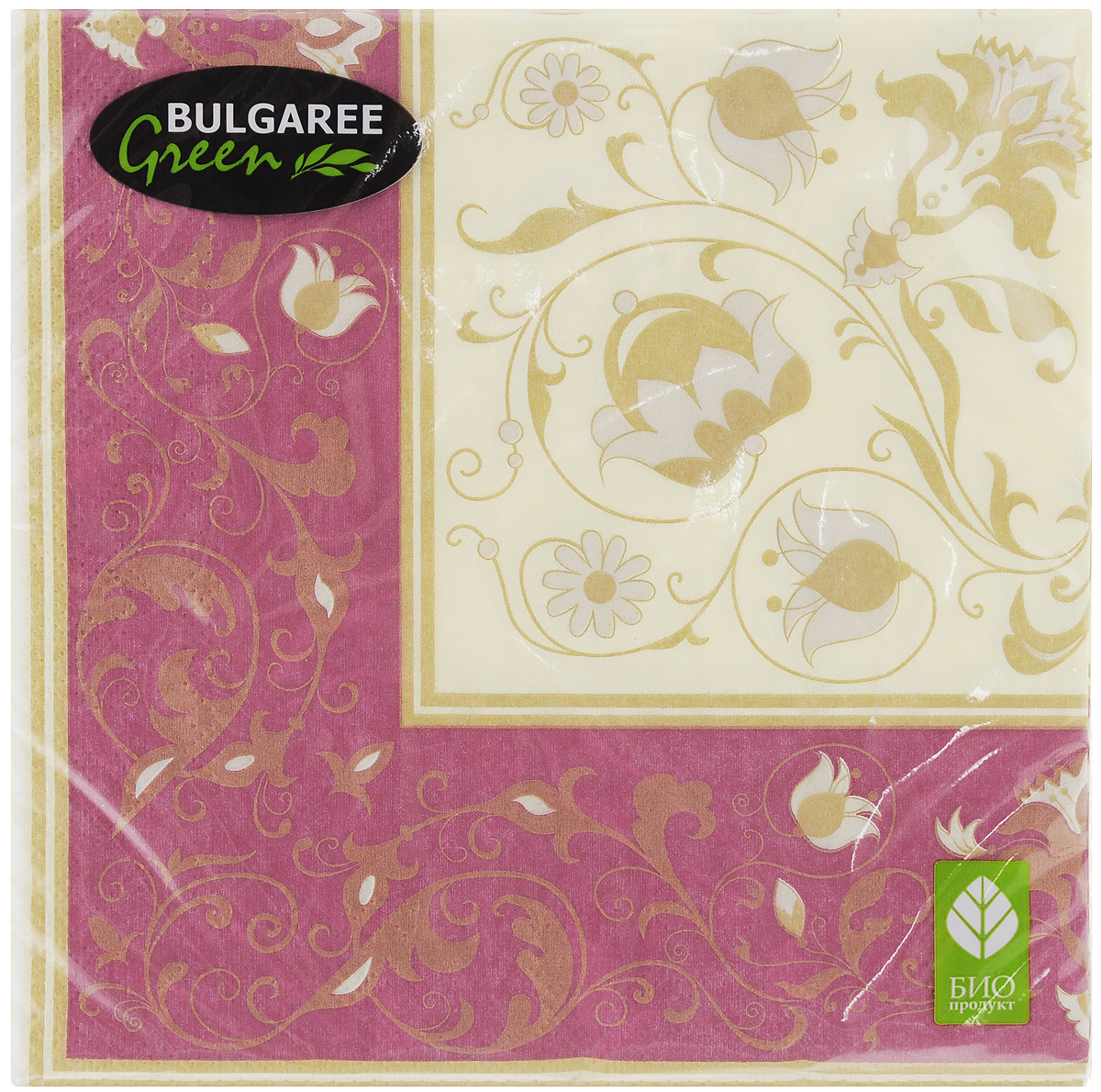 Салфетки бумажные Bulgaree Green Белиссимо, трехслойные, 33 х 33 см, 20 шт1002399 Салфетки бумажные Bulgaree Green Белиссимо, трехслойные, 33 х 33 см, 20 шт1002399Трехслойные салфетки Bulgaree Green Белиссимо выполнены из 100% целлюлозы и оформлены красивым рисунком. Изделия станут отличным дополнением любого праздничного стола. Они отличаются необычной мягкостью, прочностью и оригинальностью. Размер салфеток в развернутом виде: 33 х 33 см.