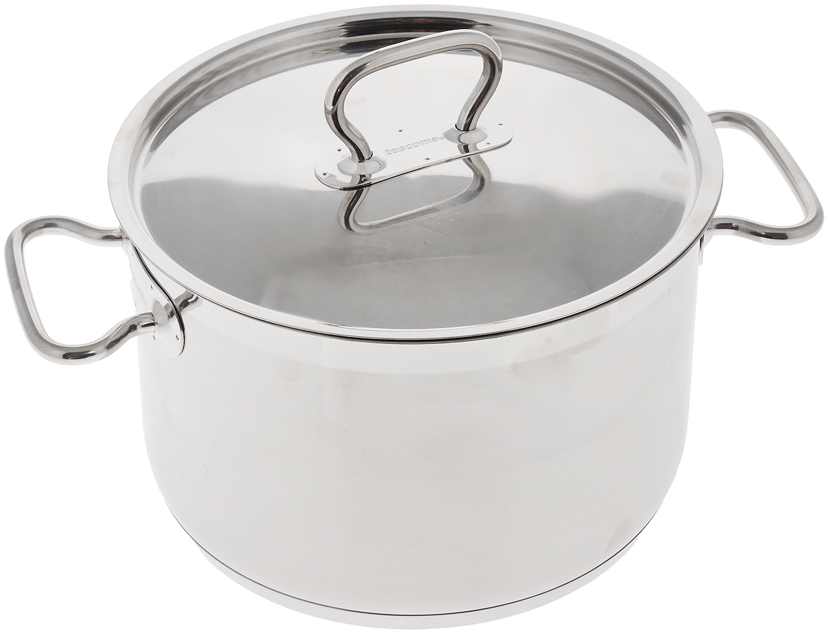 Кастрюля Tescoma Home Profi с крышкой, 4 л774020 Кастрюля Tescoma Home Profi с крышкой, 4 л774020Кастрюля Tescoma Home Profi изготовлена из первоклассной нержавеющей стали 18/10 с матовой полировкой. Благодаря компактной цельнонержавеющей конструкции с массивными и широкими ручками, она замечательно подходит для профессионального и домашнего использования. Изделие снабжено толстым многослойным дном. Тепло с плиты передается вовнутрь посуды постепенно, без скачков и равномерно по целой площади дна, что упрощает приготовление и препятствует пригоранию. Многослойное дно обладает замечательными термоаккумуляционными свойствами, которые помогают экономить энергию. Плиту можно выключить заранее перед окончанием приготовления, которое проходит и при низкой мощности плиты. Блюда, оставленные в посуде, дольше остаются горячими. Кастрюля снабжена удобными ручками, а также крышкой. Посуда серии Home Profi изготовлена таким образом, чтобы соответствовать требованиям к посуде для интенсивного и длительного использования. Пригодна для...