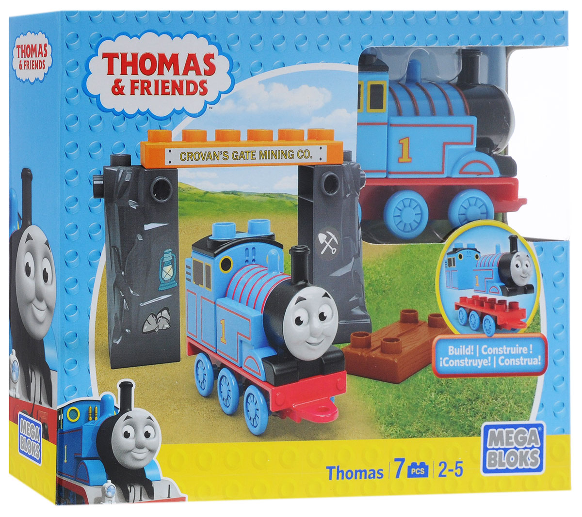 Mega Bloks Thomas & Friends Конструктор Паровозик Томас и шахтаCNJ04_DLC14 Mega Bloks Thomas & Friends Конструктор Паровозик Томас и шахтаCNJ04_DLC14Конструктор Mega Bloks Паровозик Томас - удивительный подарок для вашего ребенка! Конструкторы Mega Bloks - это новые горизонты творчества. Каждый из наборов - это завершенная конструкция, имеющая некий сюжет. Этот конструктор входит в серию наборов Thomas & Friends, созданных по одноименному мультфильму. Томас и его верная команда помогают жителям городка: привозят почту, чинят железнодорожные пути и возят пассажиров к пунктам назначения. Ваш маленький машинист с удовольствием отправится в шахты вместе с Томасом. Все элементы конструктора совместимы с другими сборными паровозами из этой серии. Воссоздайте для своего маленького машиниста его любимые истории о приключениях паровозиков острова Содор или придумайте свою собственную.