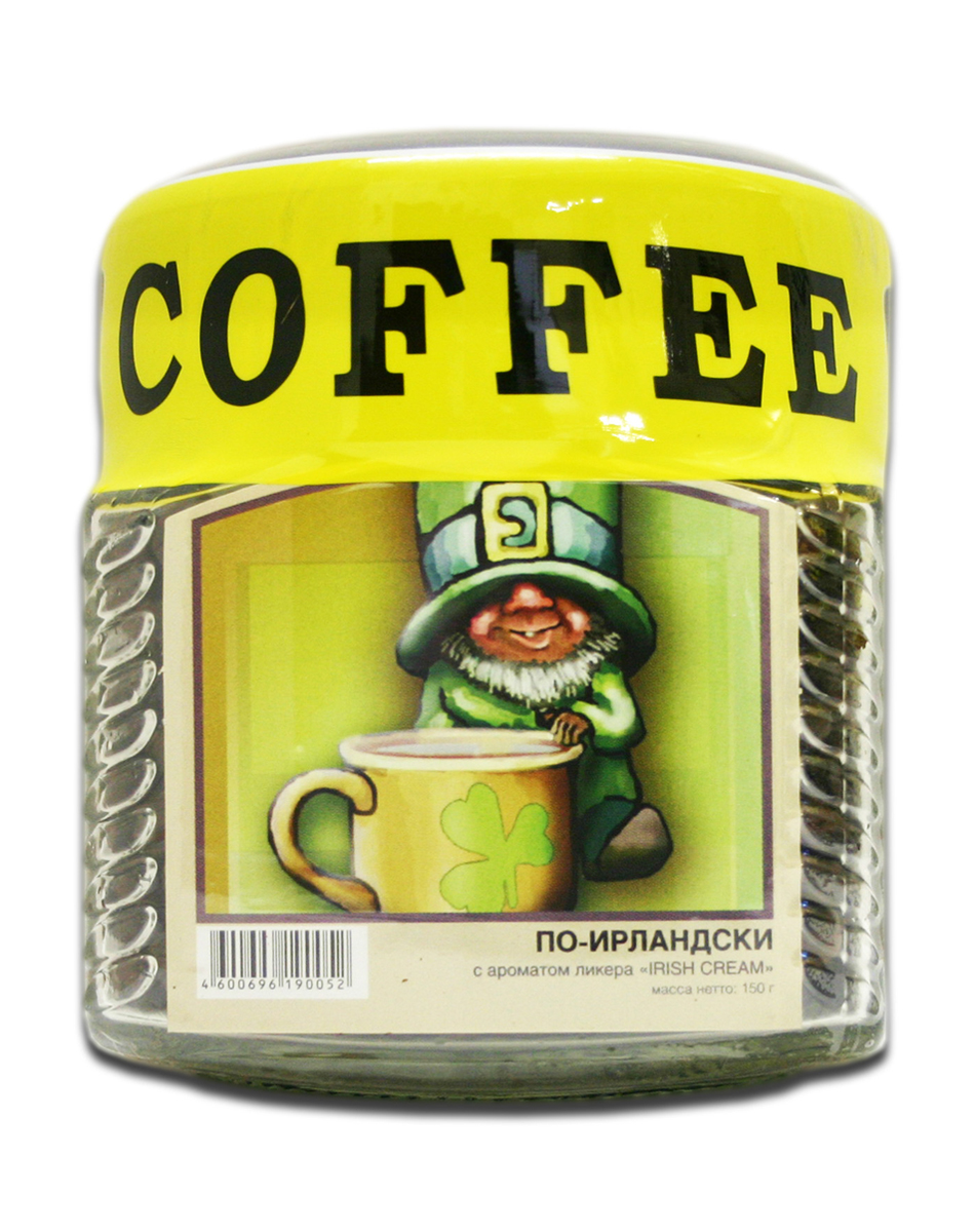 Блюз Ароматизированный По-ирландски (Irish Cream) кофе в зернах, 150 г (банка)4600696190052 Блюз Ароматизированный По-ирландски (Irish Cream) кофе в зернах, 150 г (банка)4600696190052Блюз По-ирландски - самый популярный сорт ароматизированного кофе. Феерическое сочетание лучших сортов кофе Арабика, ирландского виски и сливок. Обладает мягким, насыщенным вкусом, с характерным ароматом, присущим ликерам Baileys и Carolines.