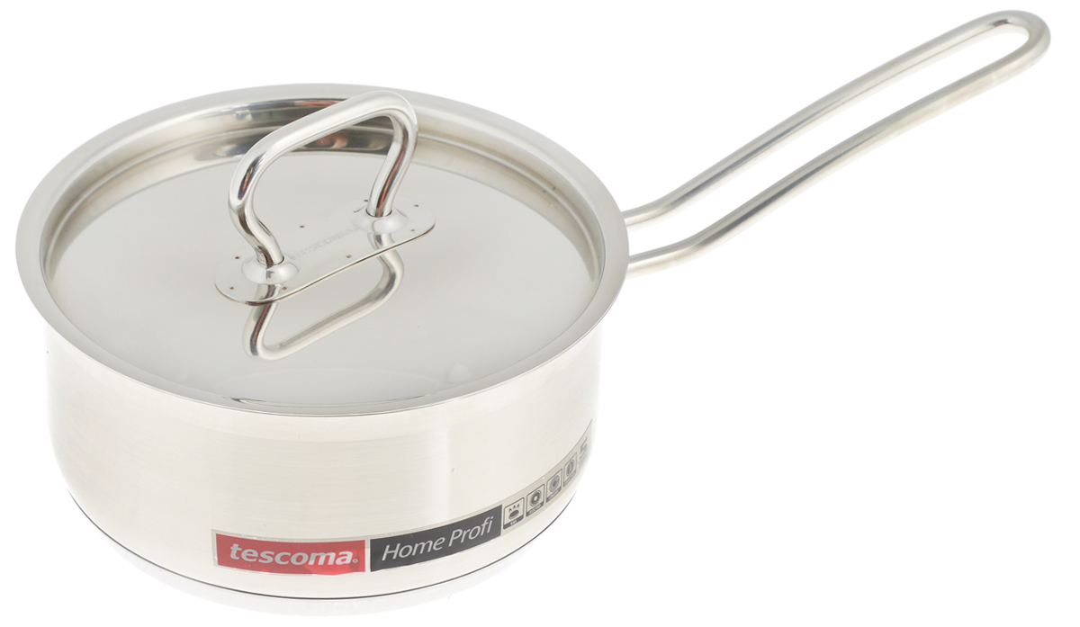 Ковш Tescoma Home Profi с крышкой, 1,5 л774416 Ковш Tescoma Home Profi с крышкой, 1,5 л774416Ковш Tescoma Home Profi, изготовленный из высококачественной нержавеющей стали, имеет многослойное дно, что значительно снижает вероятность пригорания пищи. Внешняя поверхность ковша оформлена сочетанием зеркальной и матовой полировки. Изделие оснащено ручкой для удобного использования. Ковш оснащен крышкой, выполненной из нержавеющей стали. Ковш Tescoma Home Profi - это идеальный подарок для современных хозяек, которые следят за своим здоровьем и здоровьем своей семьи. Эргономичный дизайн и функциональность позволят вам наслаждаться процессом приготовления любимых и полезных для здоровья блюд. Подходит для газовых, электрических, стеклокерамических и индукционных плит. Можно мыть в посудомоечной машине. Диаметр: 16 см. Высота стенки: 8 см. Длина ручки: 15 см. Диаметр дна: 14,5 см.