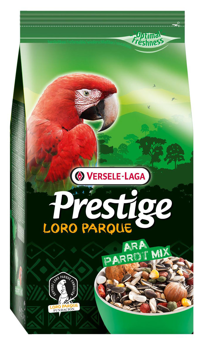 Корм для крупных попугаев Versele-Laga Prestige PREMIUM Ara Parrot Loro Parque Mix, 2,5 кг421959 Корм для крупных попугаев Versele-Laga Prestige PREMIUM Ara Parrot Loro Parque Mix, 2,5 кг421959VERSELE-LAGA корм для крупных попугаев ПРЕМИУМ Ara Loro Parque Mix 2,5 кг. Смесь для попугаев Ara Loro Parque Mix - это обогащенная зерновая смесь с дополнительными питательными веществами, разработанная специально для крупных попугаев ара, которая также может использоваться для какаду вида mollucan и черных какаду. В состав корма добавлены кусочки фруктов и ягод, которые можно давать попугаям в качестве угощения. Вес упаковки: 2,5 кг. Сырой белок 14,5 %, Сырой жир 22,0 %, Клетчатка 19,0 %, Зола 5,0 %, Кальций 0,97 %, Фосфор 0,42 %.