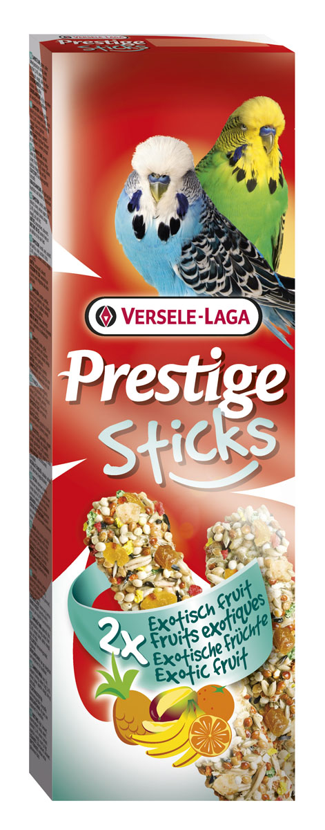 Палочки для волнистых попугаев Versele-Laga Prestige, с экзотическими фруктами, 2 х 30 г422309 Палочки для волнистых попугаев Versele-Laga Prestige, с экзотическими фруктами, 2 х 30 г422309VERSELE-LAGA палочки для волнистых попугаев с экзотическими фруктами 2х30 г. В состав палочек входит не только зерно, но и кусочки экзотических фруктов – ананаса, манго, банана, манго, апельсина, а так же вкуснейший свежий мед. Это лакомство не оставит вашу птицу равнодушной и подарит ей настоящее фруктовое удовольствие. В упаковке: 2 палочки, весом по 30 г. Состав: Семена, злаковые, пекарские продукты, мед, различные сахара, фрукты (ананас, банан, апельсин, манго), масла и жиры.